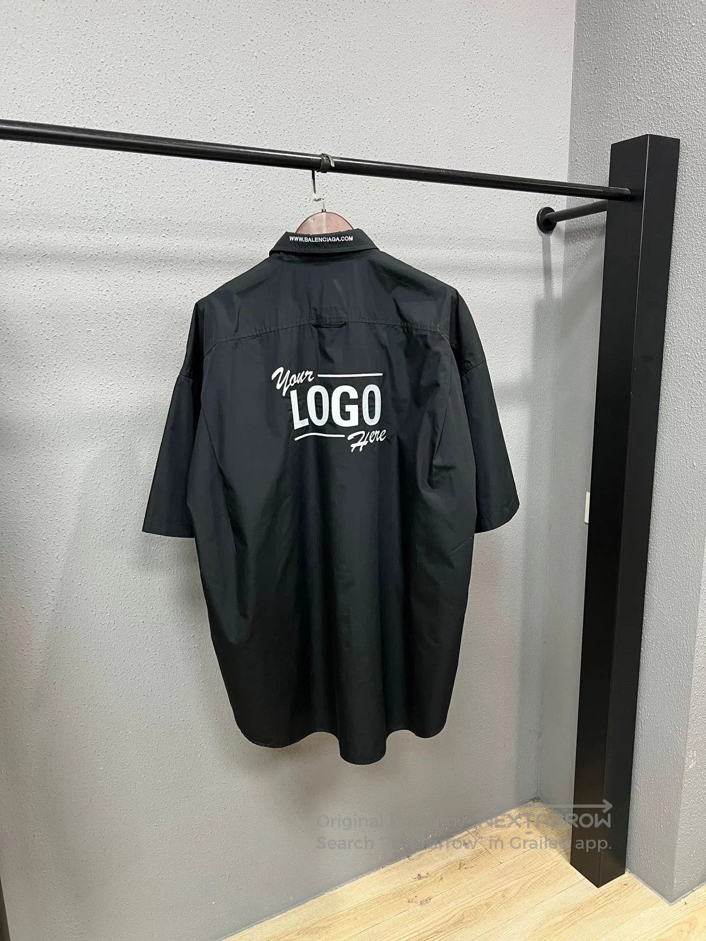 Balenciaga Balenciaga Embroidered Logo Shirt. Size US M / EU 48-50 / 2 - 2 Thumbnail