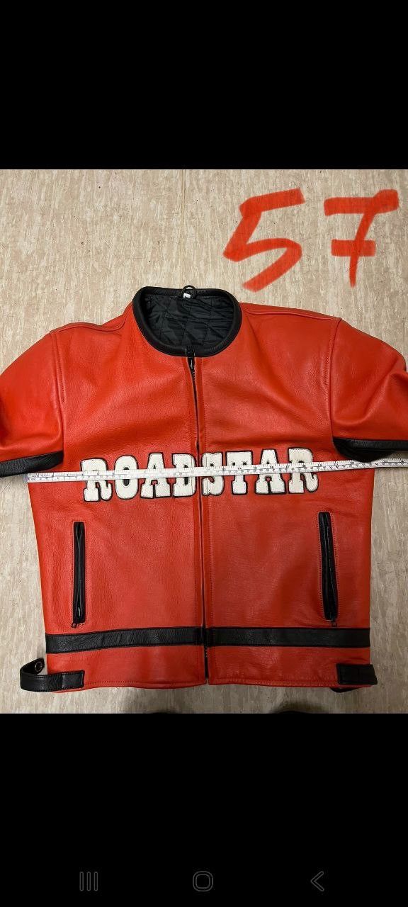 Other ROADSTAR Leather Motorcycle Jacket – Vintage Racing Style Size US L / EU 52-54 / 3 - 6 Thumbnail