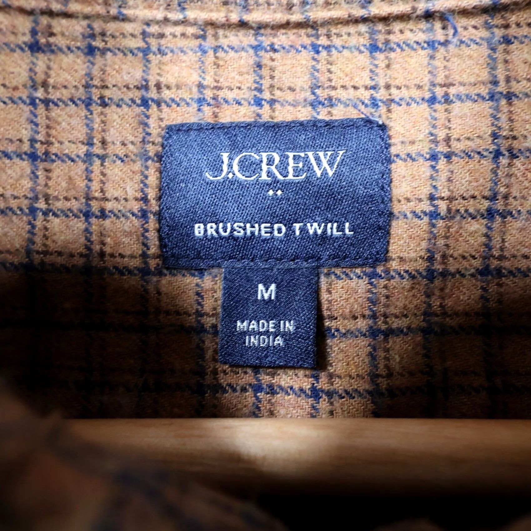 J.Crew J.Crew Mens Medium Brown Excellent Plaid Long Sleeve Button Down Twill Size US M / EU 48-50 / 2 - 7 Thumbnail