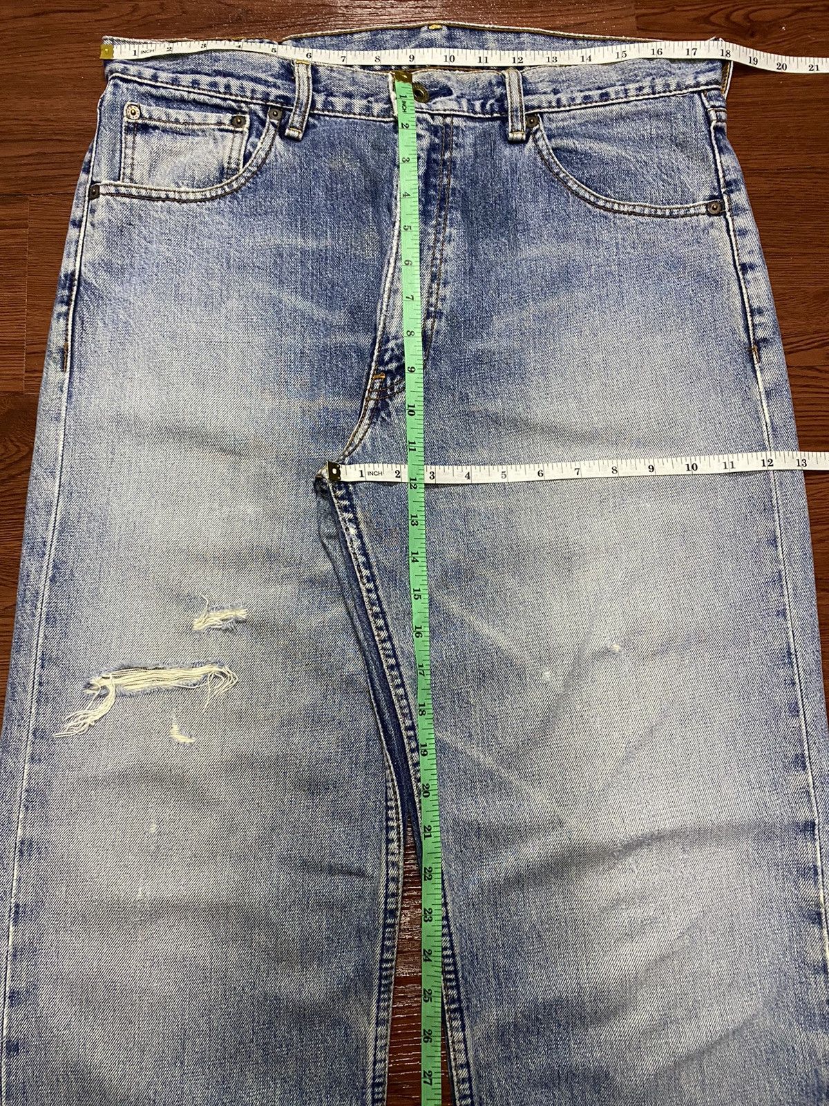 Levi's Vintage Clothing Vintage Levis503 80’s Faded Wash Distressed Loose Jeans Size US 36 / EU 52 - 14 Thumbnail