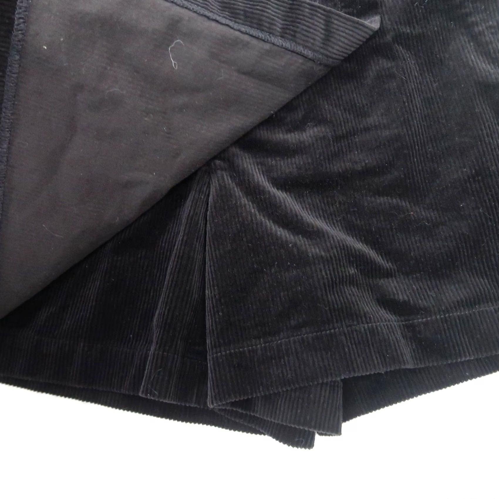 Uniqlo Uniqlo Skort Black Corduroy Mini Cotton Spandex Women M Casual Short Skort Pockets Knit Fall Spring Winter XS Size 32" / US 10 / IT 46 - 3 Thumbnail