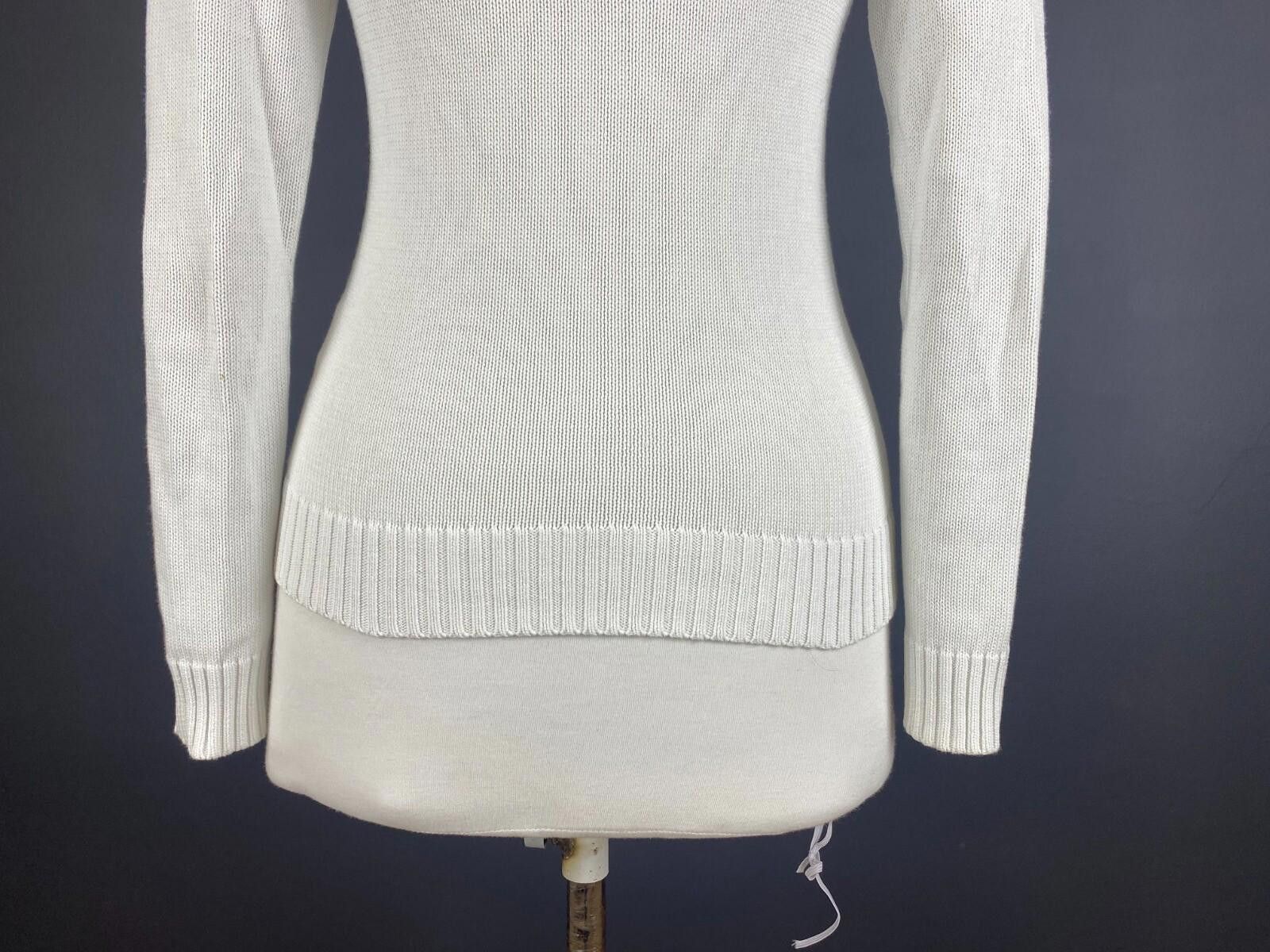 Polo Ralph Lauren Ralph Lauren Sport White Finest New York Knit Sweater Size S Size S / US 4 / IT 40 - 8 Thumbnail