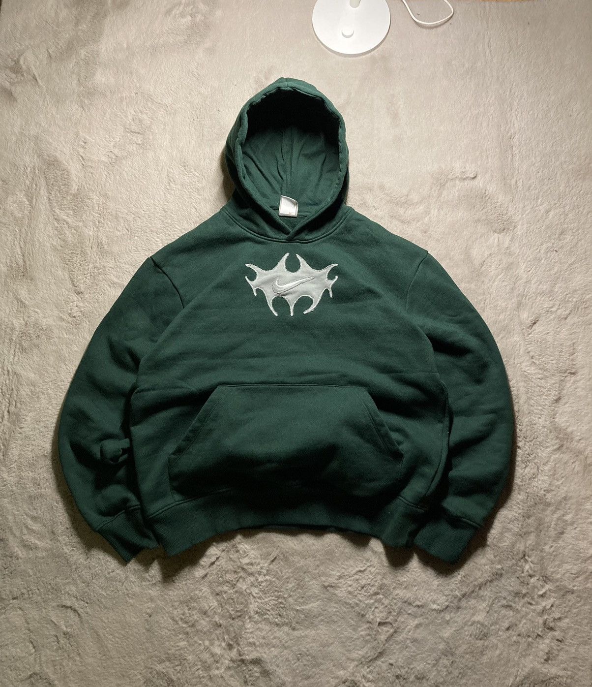 Nike × Vintage ⛩️nike hoodie custom fleece vintage y2k center big logo Size US M / EU 48-50 / 2 - 3 Thumbnail
