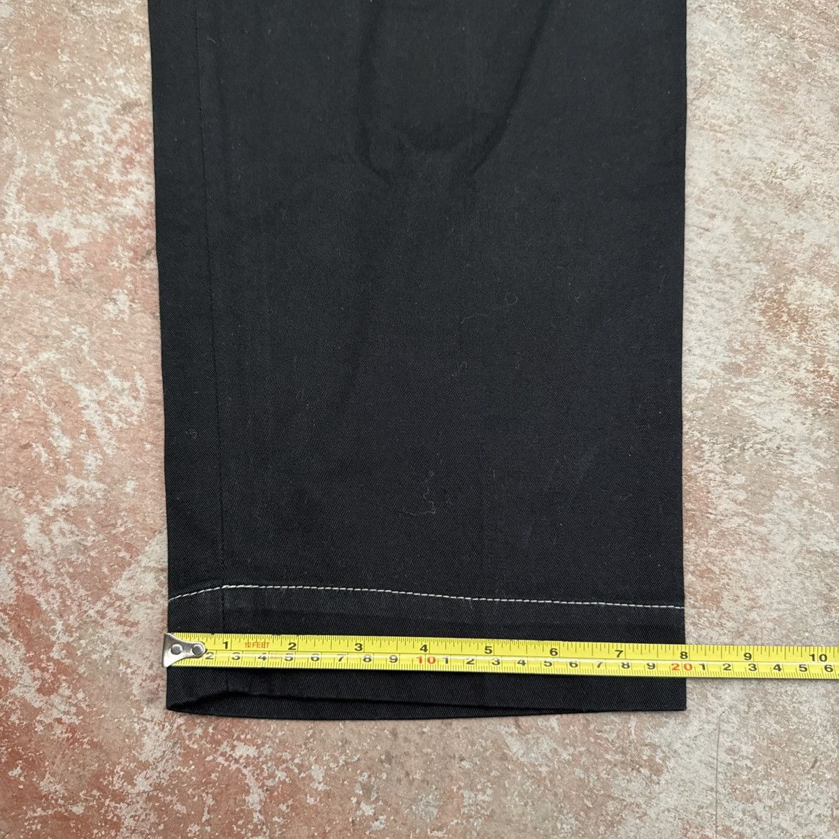 Marni Marni Contrast Stitch Black Cotton Pants Size 38" / US 16 / IT 52 - 7 Thumbnail