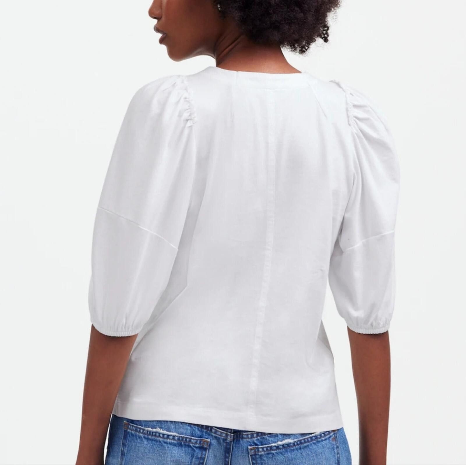 Madewell Madewell Puff-Sleeve Tee-M Size M / US 6-8 / IT 42-44 - 2 Thumbnail