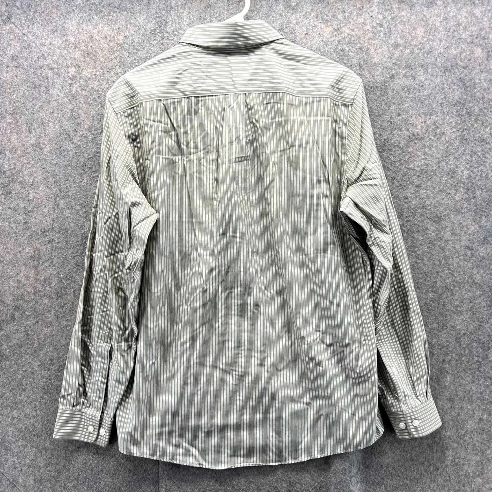 Eddie Bauer VINTAGE Eddie Bauer Shirt Men Medium Green Striped Button-Down Wrinkle Resistant Size US M / EU 48-50 / 2 - 2 Thumbnail