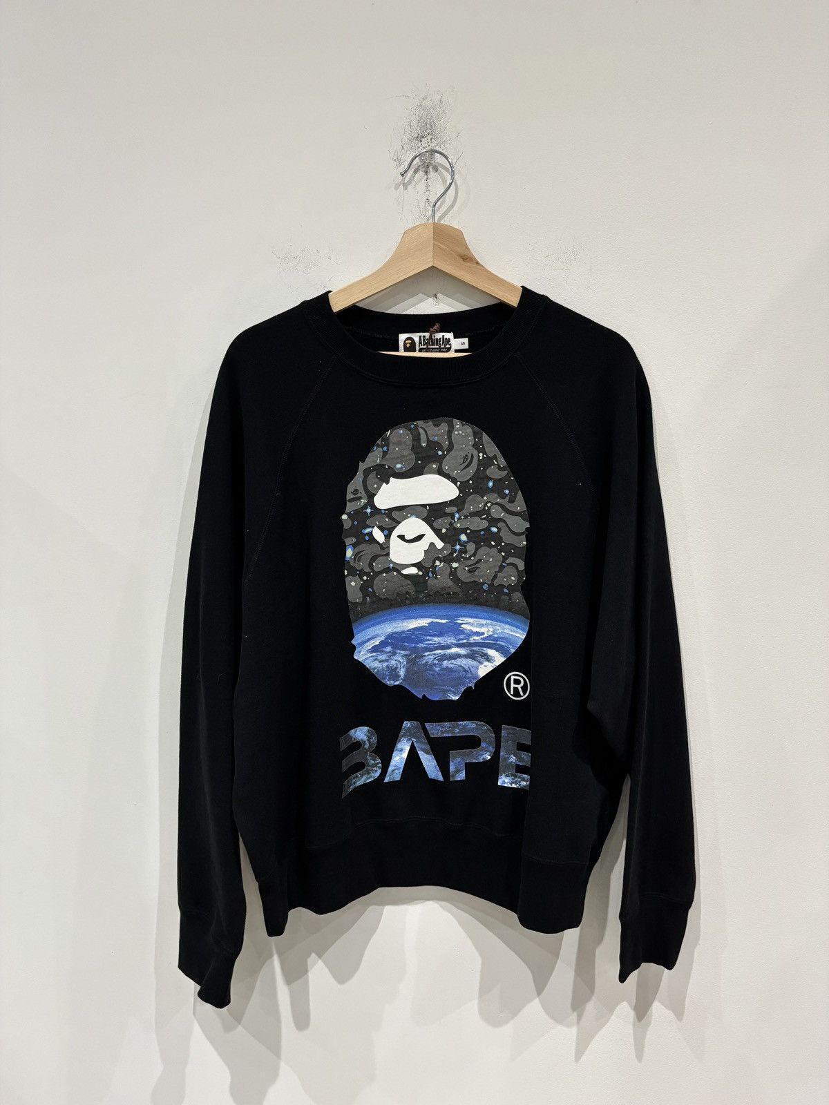 Bape Bape Space Camo Crewneck Black Size: S Size US S / EU 44-46 / 1 - 1 Thumbnail