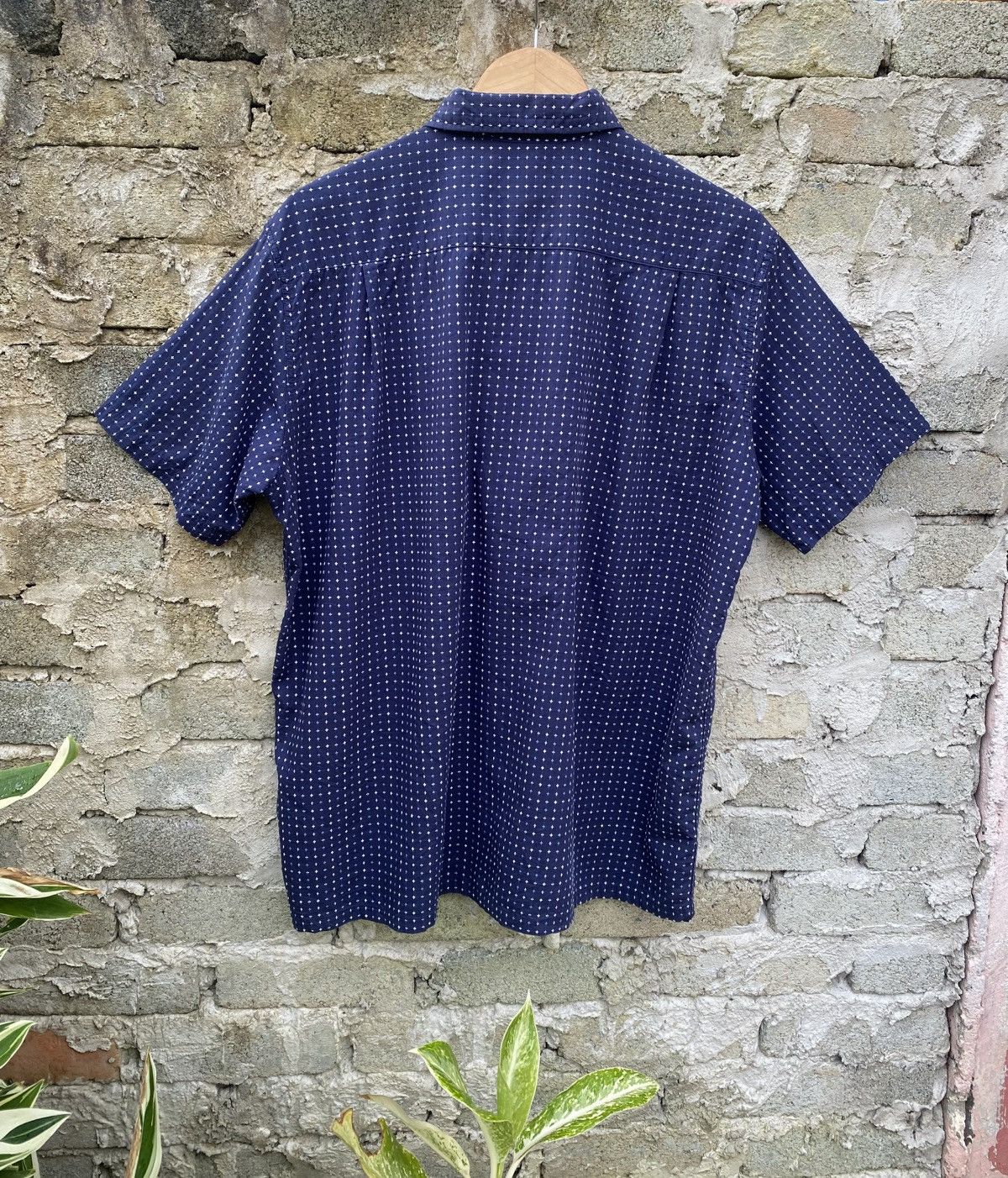 Beams Japan Beams Sashiko Indigo Oversized Shirts Size US M / EU 48-50 / 2 - 2 Thumbnail