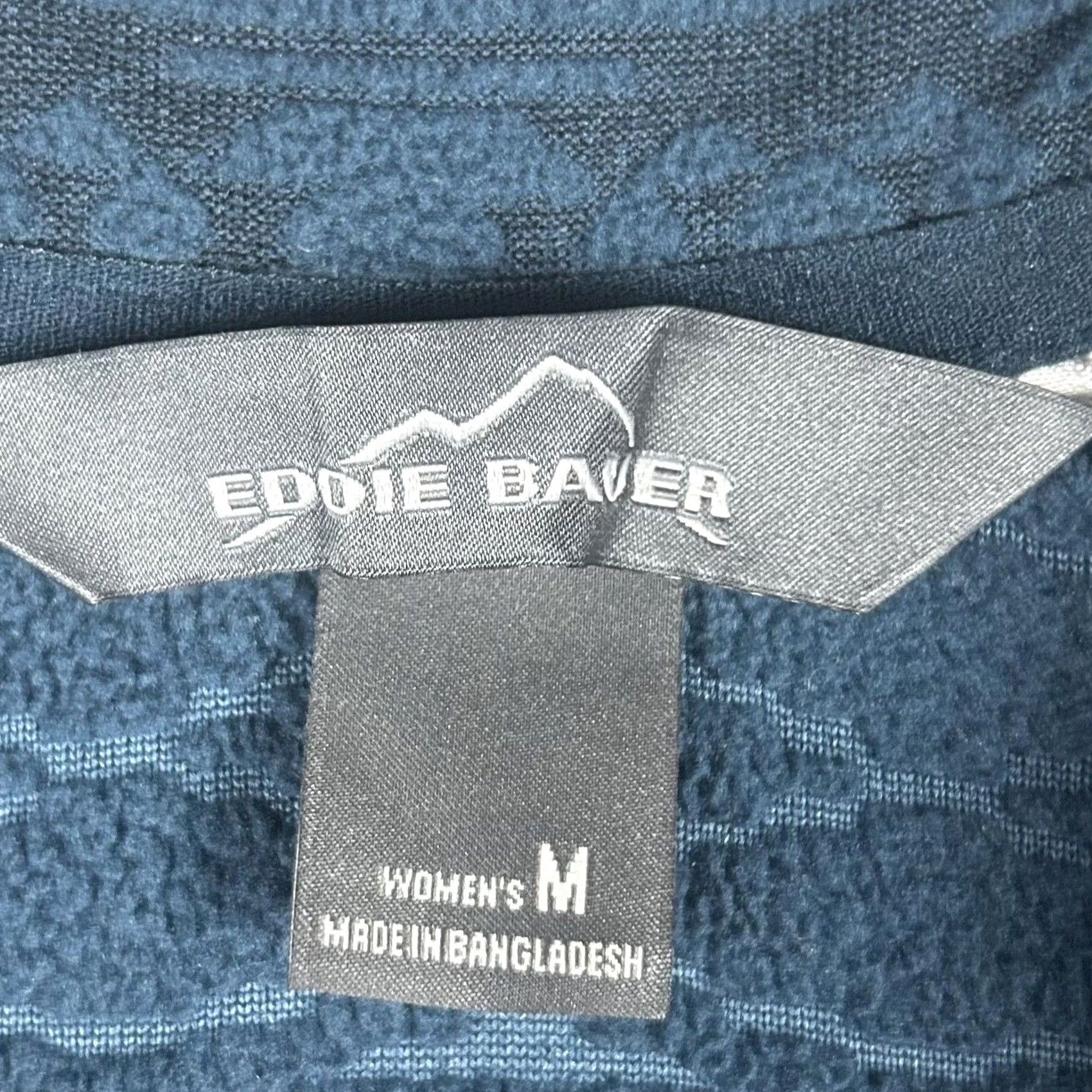 Eddie Bauer Eddie Bauer Fleece Pullover Womens Medium 1/4 Zip Fair Isle Pattern Imprint L/S Size M / US 6-8 / IT 42-44 - 2 Thumbnail