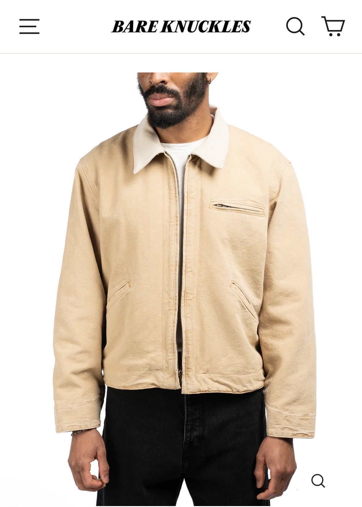 Bare Knuckles Canvas Work Jacket Size US XL / EU 56 / 4 - 11 Thumbnail