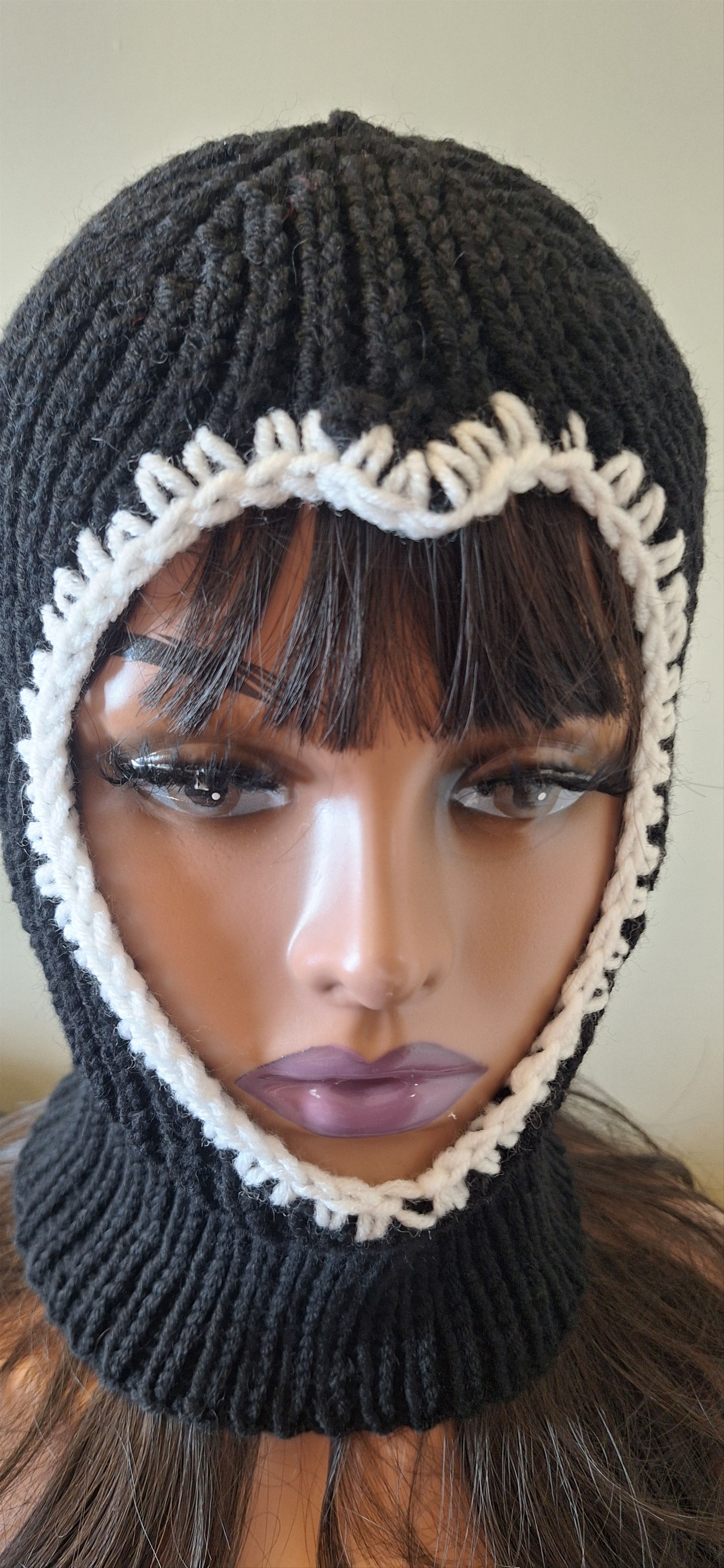 Other Handmade Wool Blend Balaclava –Black – Art Moodwear – 1-of-1 Size ONE SIZE - 1 Thumbnail