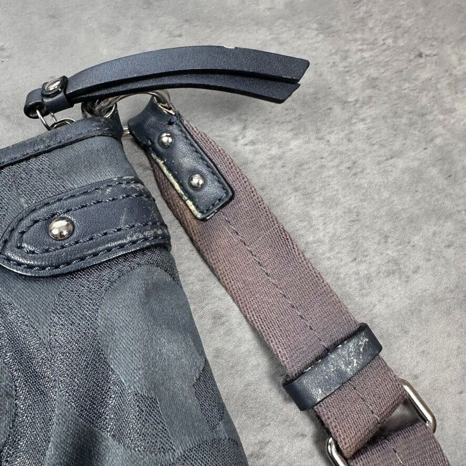 Coach Coach Black Gray Shimmery Messenger Bag Y2K Size ONE SIZE - 5 Thumbnail