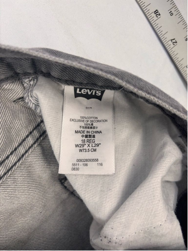 Levi's Men's Levi's 511 Jeans Size 32x30 Gray Size US 30 / EU 46 - 10 Thumbnail