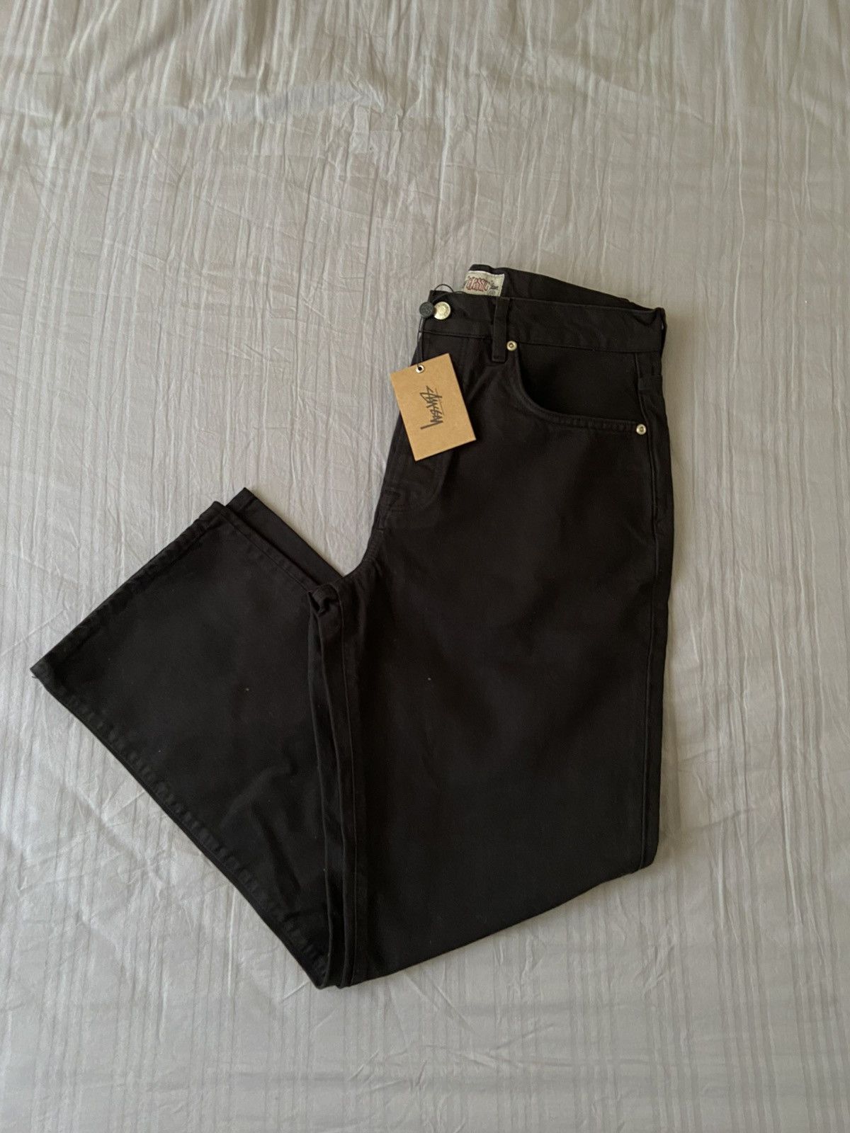 Stussy Stussy Classic Jean Overdyed Black NEW 28 | Grailed