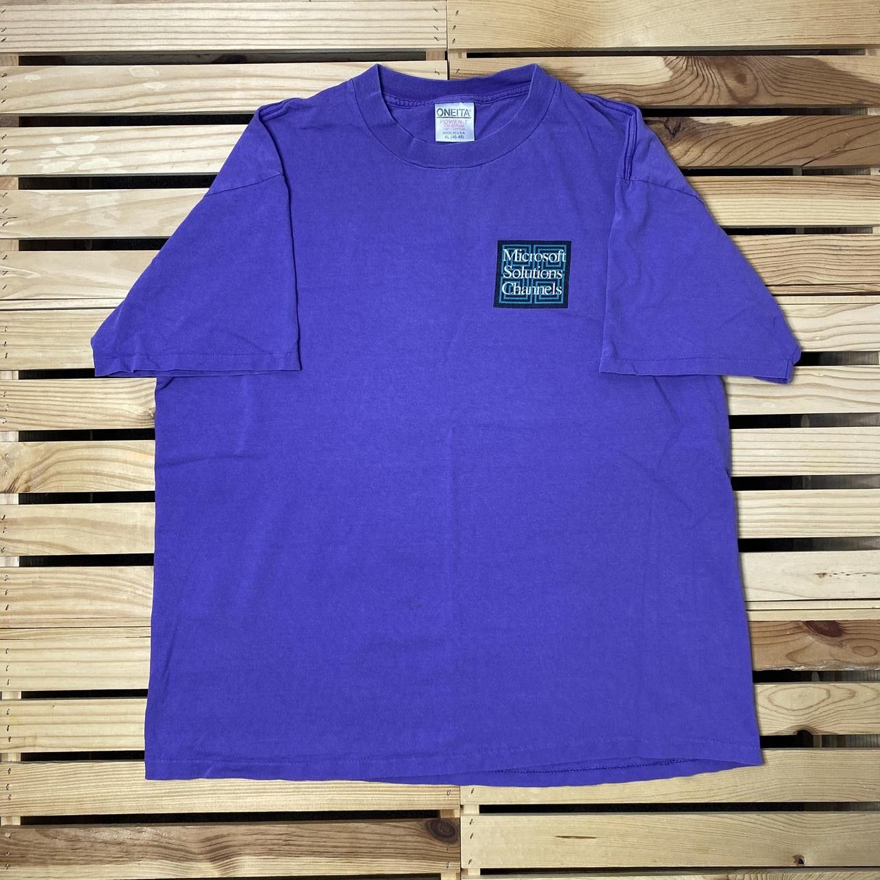 Other Vintage Microsoft Solutions Channels Purple Tech Tee Size XL Size US XL / EU 56 / 4 - 1 Thumbnail