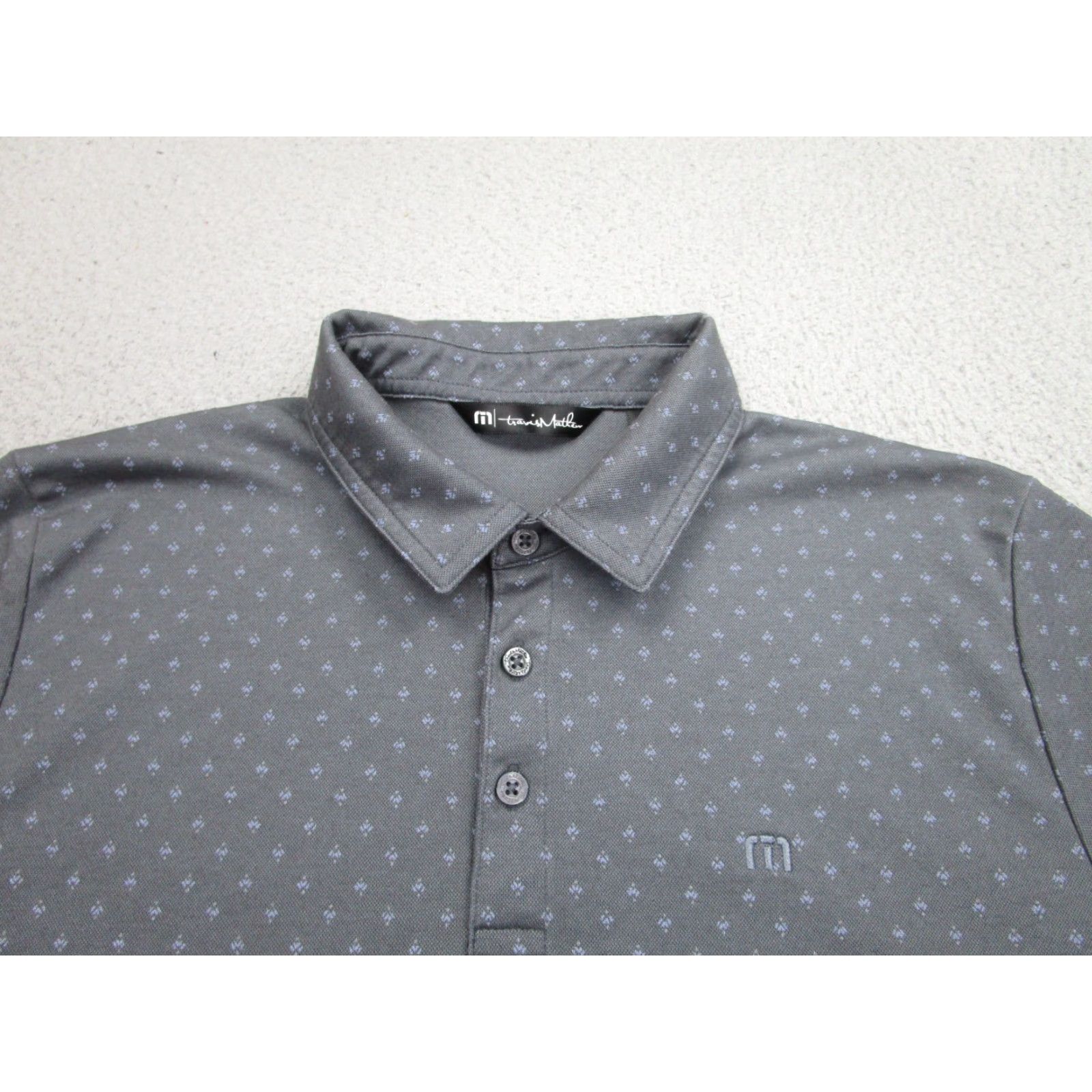 TravisMathew Travis Mathew Polo Shirt Mens M Gray Polka Dot Knit Performance Preppy Golf Shirt Mens M Gray Polka Dot Knit Performance Preppy Golf Size US M / EU 48-50 / 2 - 3 Thumbnail