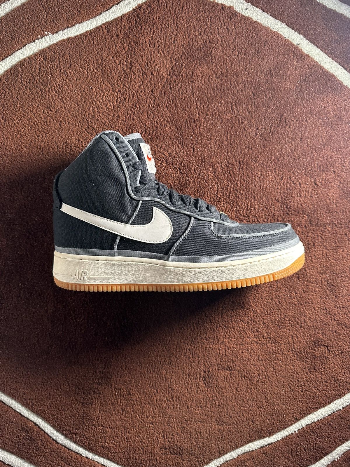 image of Nike Air Force 1 High 07 Lv8 (2019) Shoes in Black, Men's