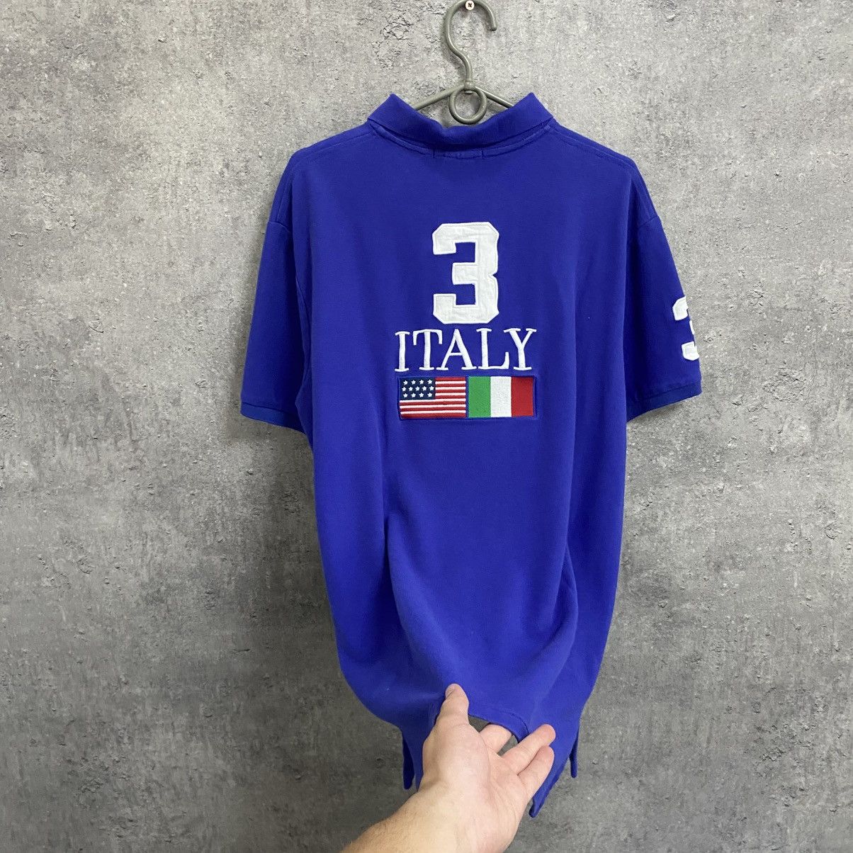 Polo Ralph Lauren Vintage Polo T-Shirt Polo Ralph Lauren Italy PRL #3 Big Logo Size US L / EU 52-54 / 3 - 7 Thumbnail