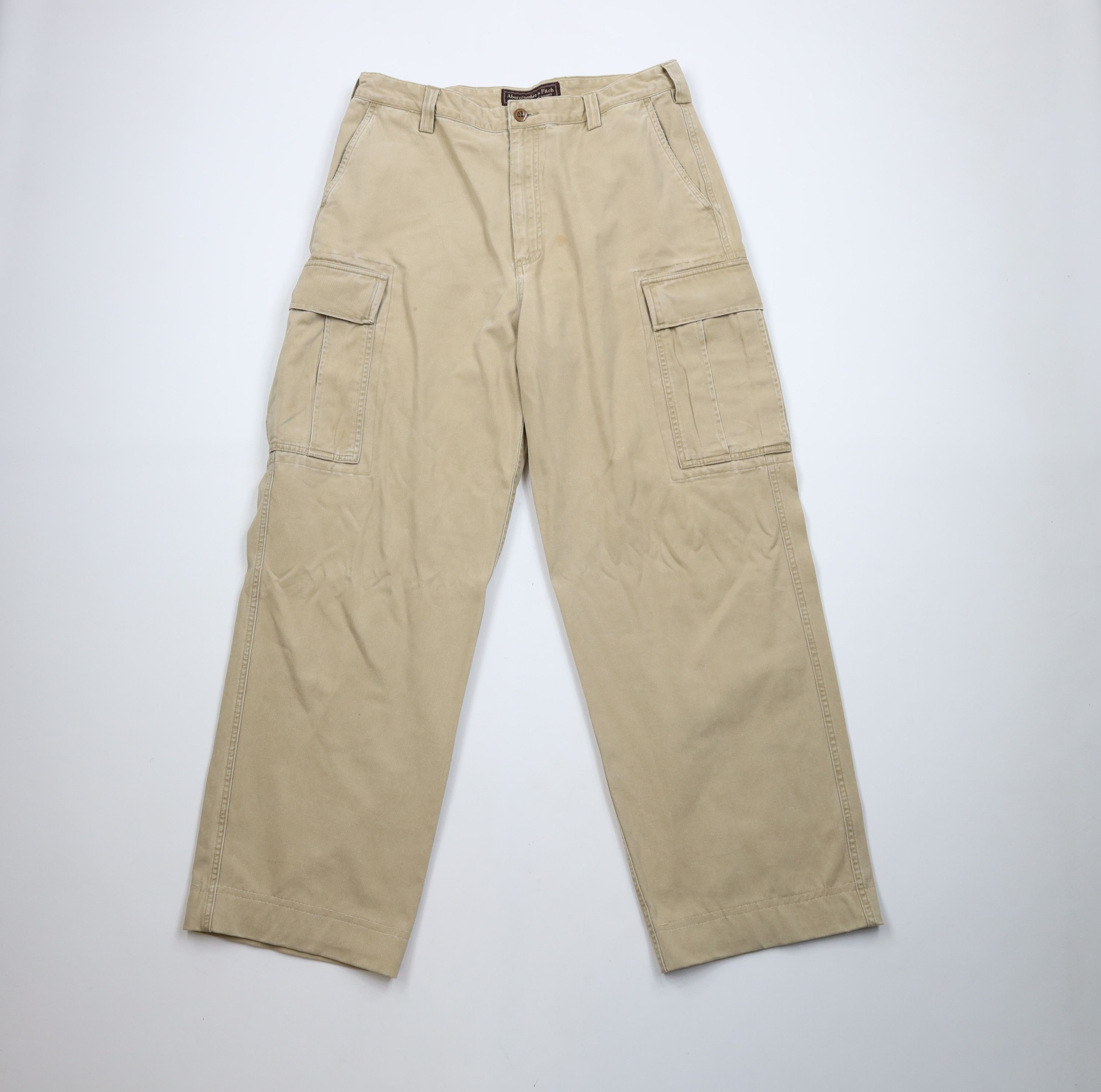Abercrombie & Fitch Vintage 90s Abercrombie & Fitch Baggy Wide Leg Cargo Pants Size US 34 / EU 50 - 1 Thumbnail