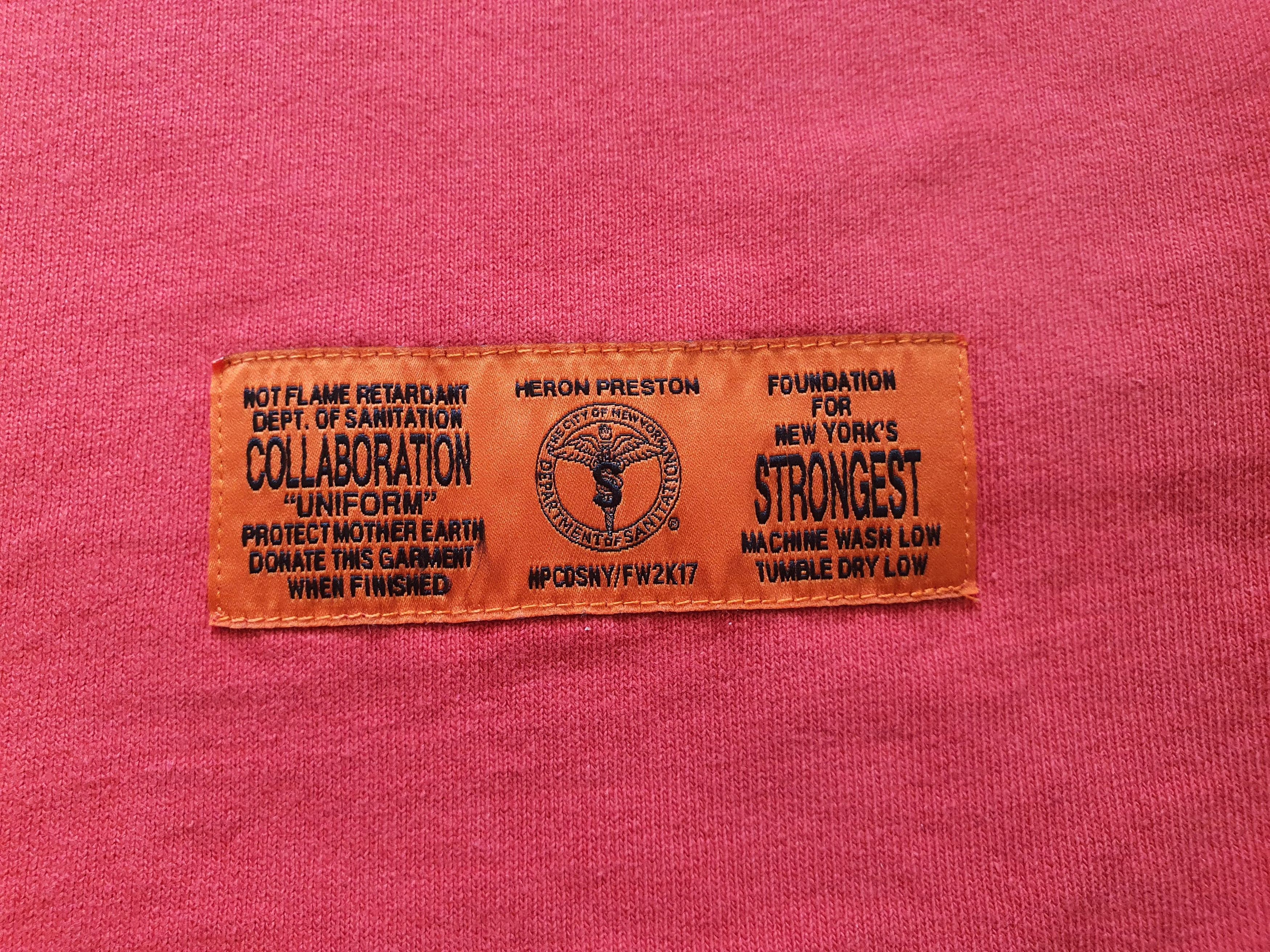 Heron Preston ''DSNY Uniform'' Long Sleeve T-Shirt Size US S / EU 44-46 / 1 - 8 Thumbnail