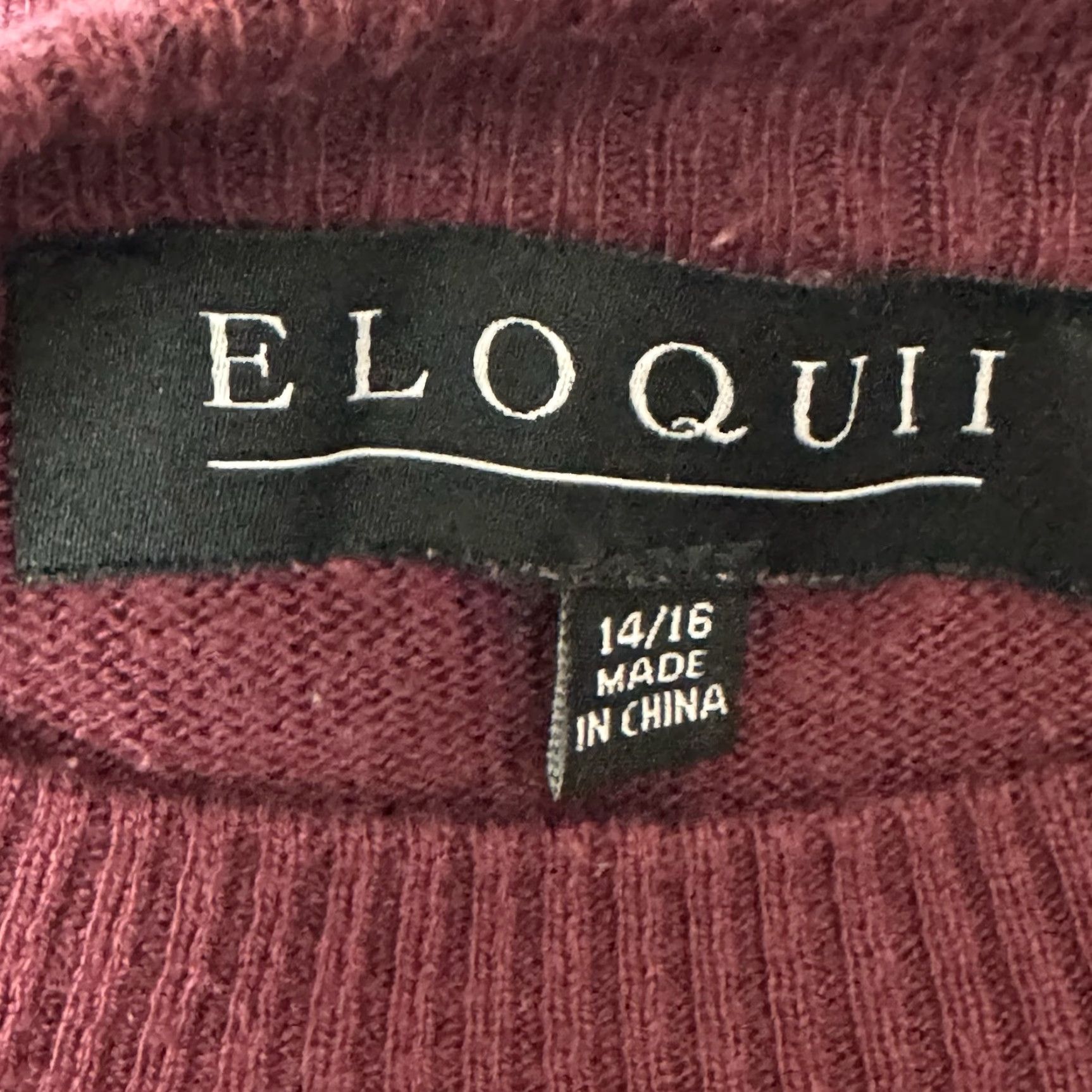 Vintage Eloquii Sweater Womens 14/16 Knit Pullover Crew Neck Long Sleeve Bell Ruffle Red Casual Office Womens Size XL / US 12-14 / IT 48-50 - 6 Thumbnail