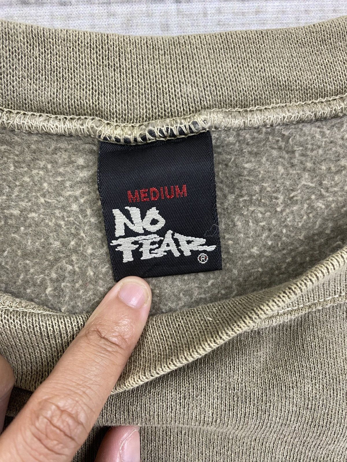 Japanese Brand × No Fear Vintage 90s NO FEAR Made In USA Streetwear Baggy Sweatshirt Size US L / EU 52-54 / 3 - 6 Thumbnail