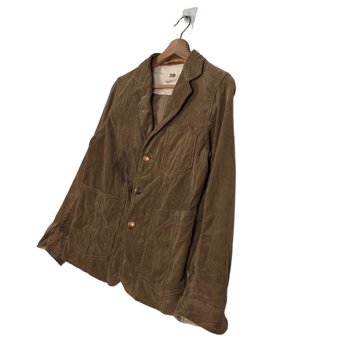 MasterPiece Cropped Biker Jacket Corduroy Scye Basics Masterpiece Japan Size XS / US 0-2 / IT 36-38 - 2 Thumbnail