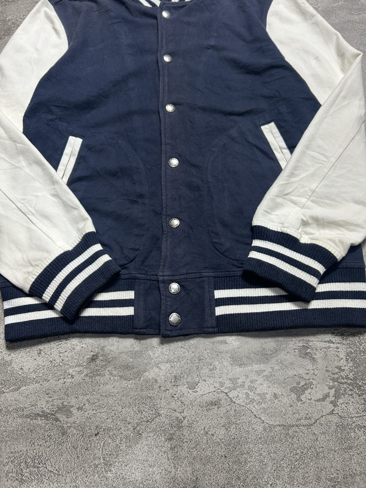 Beams Japan 2000s Beams Varsity Jacket Navy Size US M / EU 48-50 / 2 - 4 Thumbnail