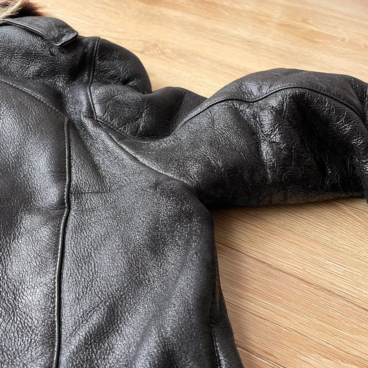 If Six Was Nine 70s VTG Sheepskin Fur Trench Belted Leather Coat LGB Style Size XS / US 0-2 / IT 36-38 - 20 Thumbnail