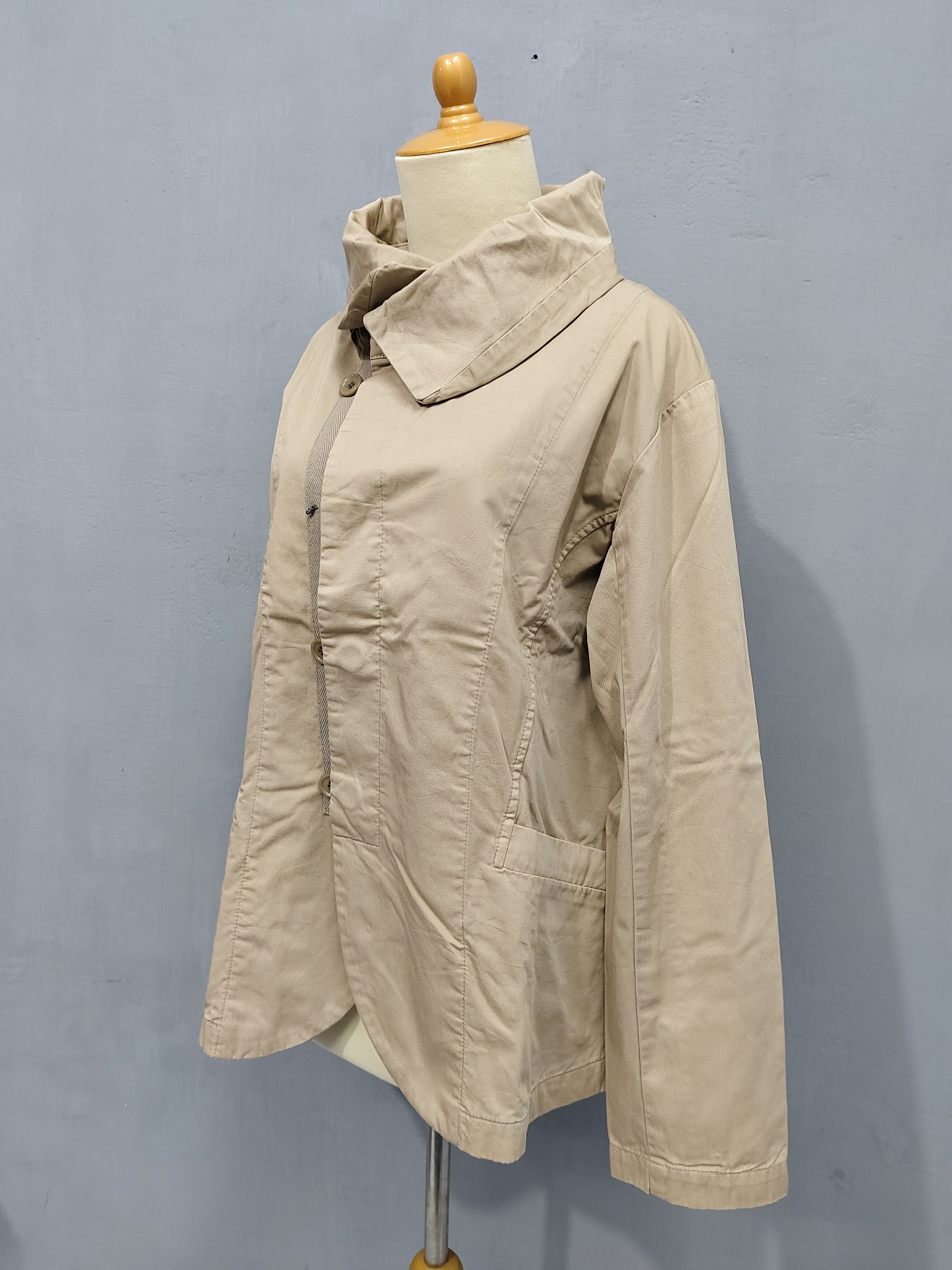 Issey Miyake Plantation 🇯🇵 by Issey Miyake co Asymmetric Utility Jacket Size M / US 6-8 / IT 42-44 - 3 Thumbnail