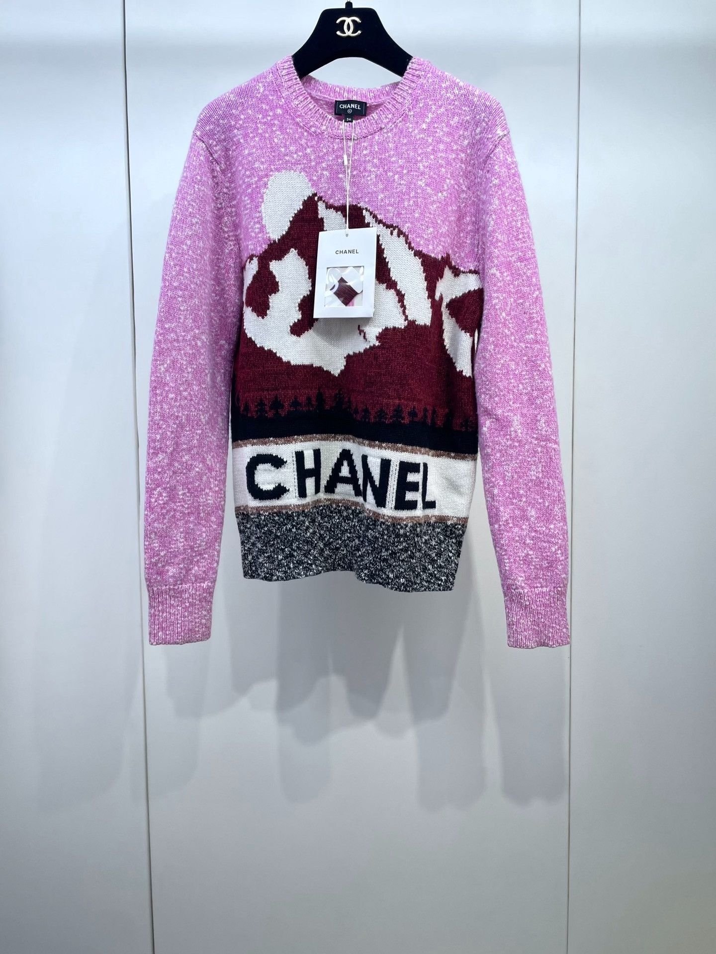 Chanel Chanel 24N Pink Snow Mountain Sweater Size XXS / US 00 / IT 34 - 1 Thumbnail