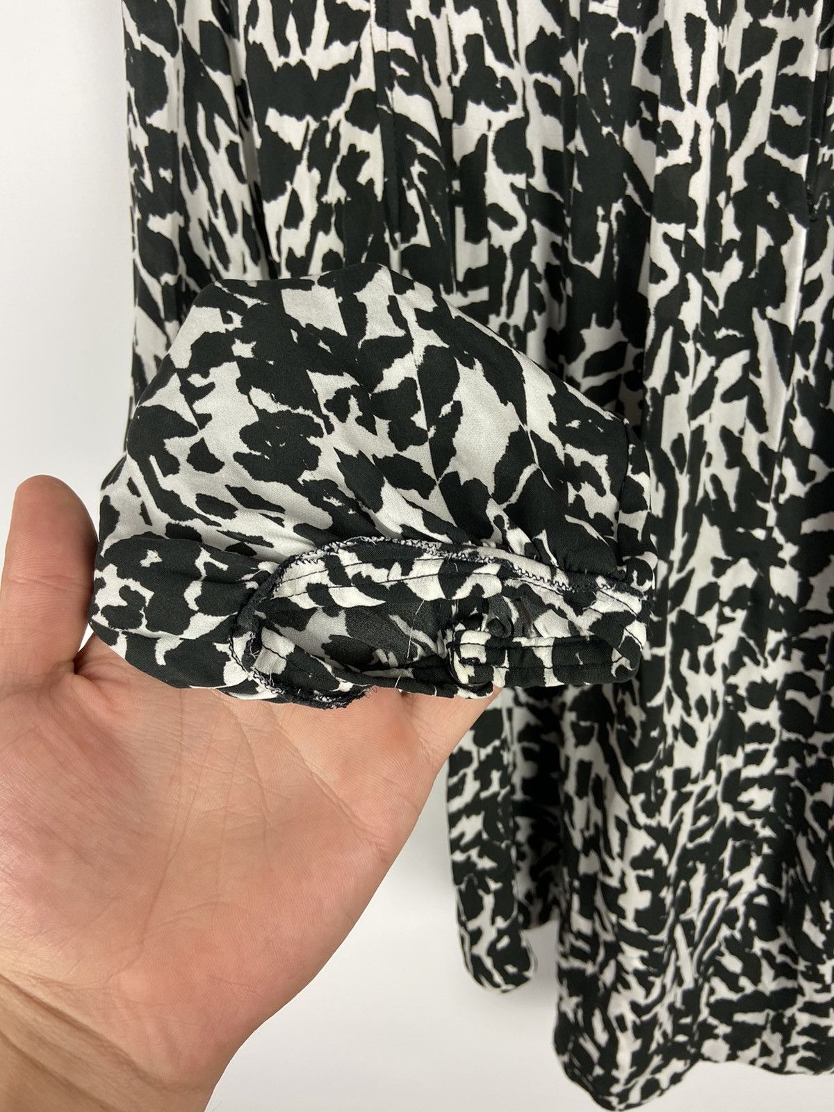 Designer × Isabel Marant Isabel Marant Silk Black and White Top Blouse Long Sleeve Size XS / US 0-2 / IT 36-38 - 8 Thumbnail
