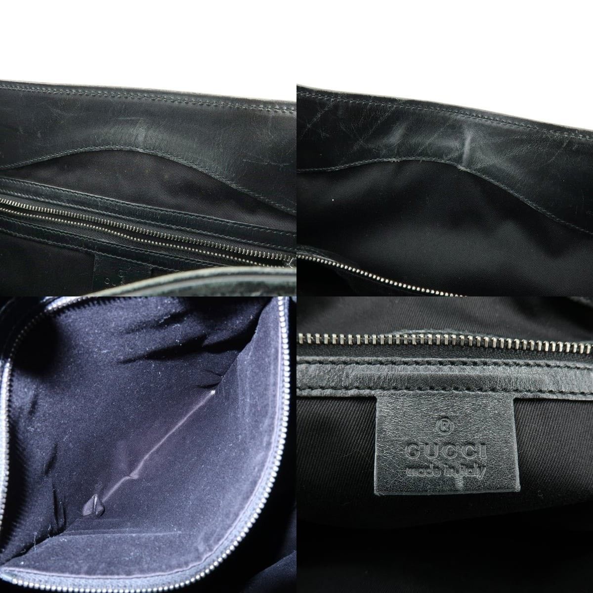 Gucci Gucci GG Canvas & Leather Shoulder Bag Black Size ONE SIZE - 7 Thumbnail
