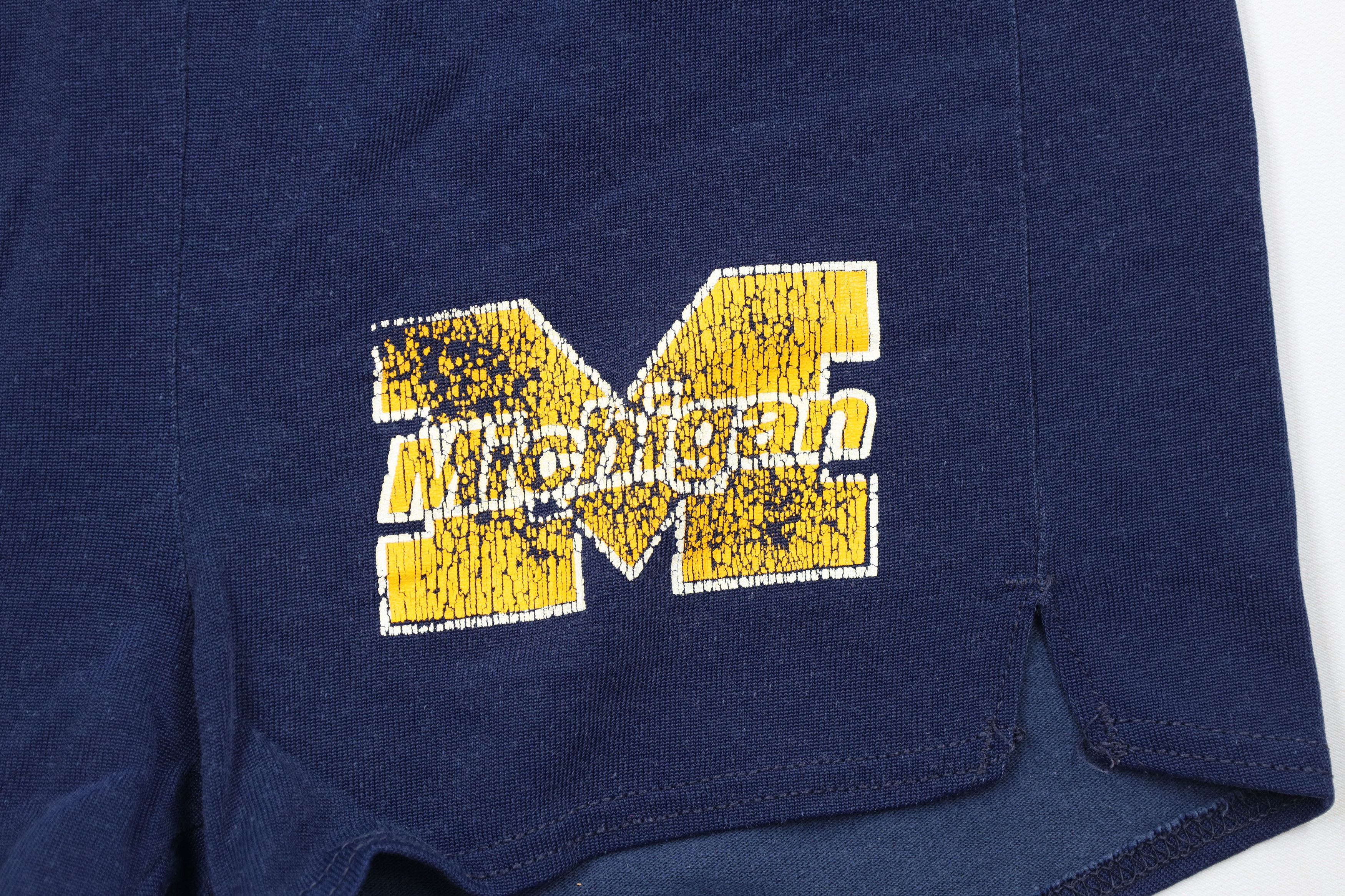 Vintage Vintage 80s 90s University of Michigan Booty Shorts AS IS Size 32" / US 10 / IT 46 - 4 Thumbnail