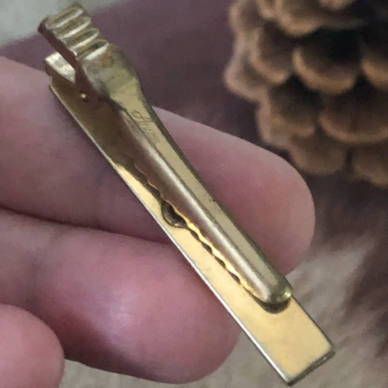 Vintage Vintage men’s Anson signed gold and silver tie bar clip Size ONE SIZE - 5 Thumbnail