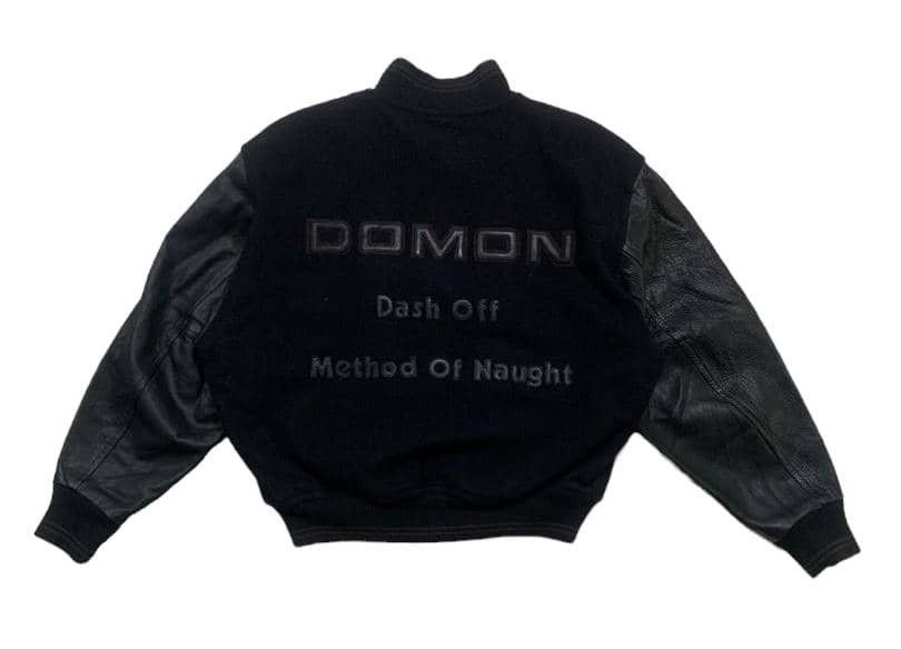 Japanese Brand Vintage 90s Wool Varsity Jacket Sleeve Leather By DOMON Size US M / EU 48-50 / 2 - 1 Thumbnail