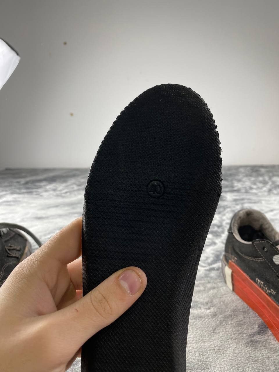 Off-White Off-White Low Vulcanized Sneakers Men Size 40 Black Size US 7 / EU 40 - 24 Thumbnail