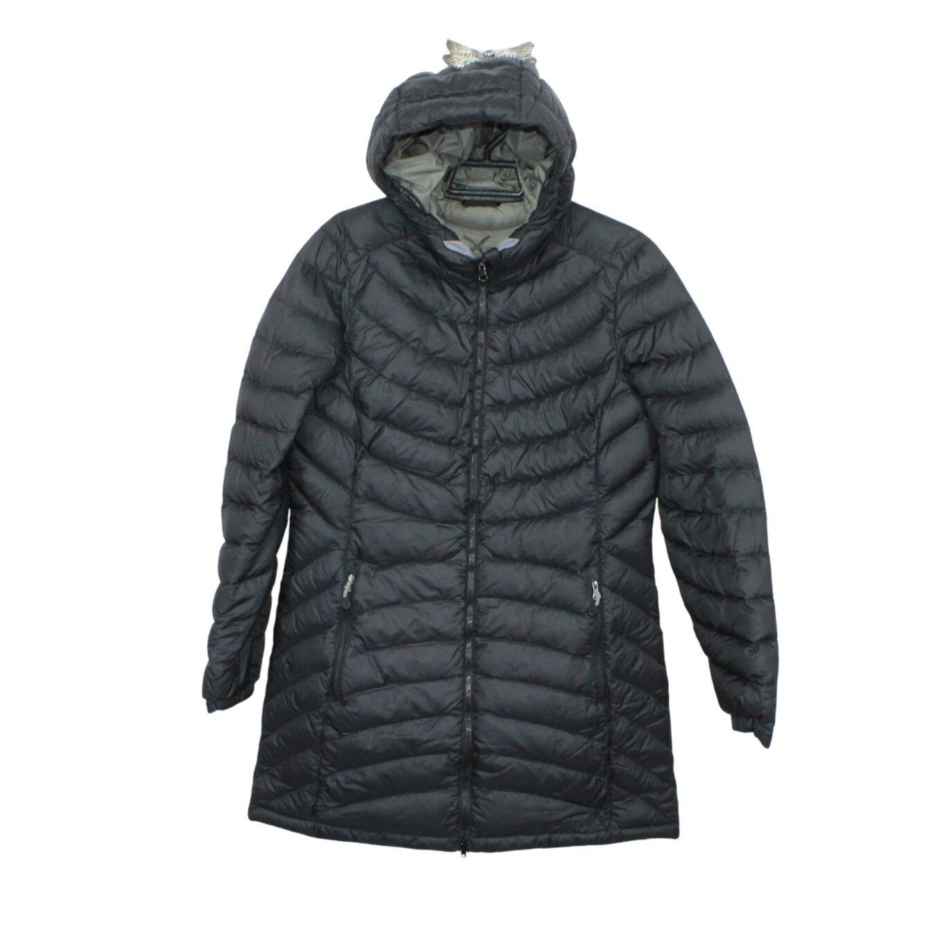 LL Bean Ultralight 850 Down Hooded Coat Three XS Pet