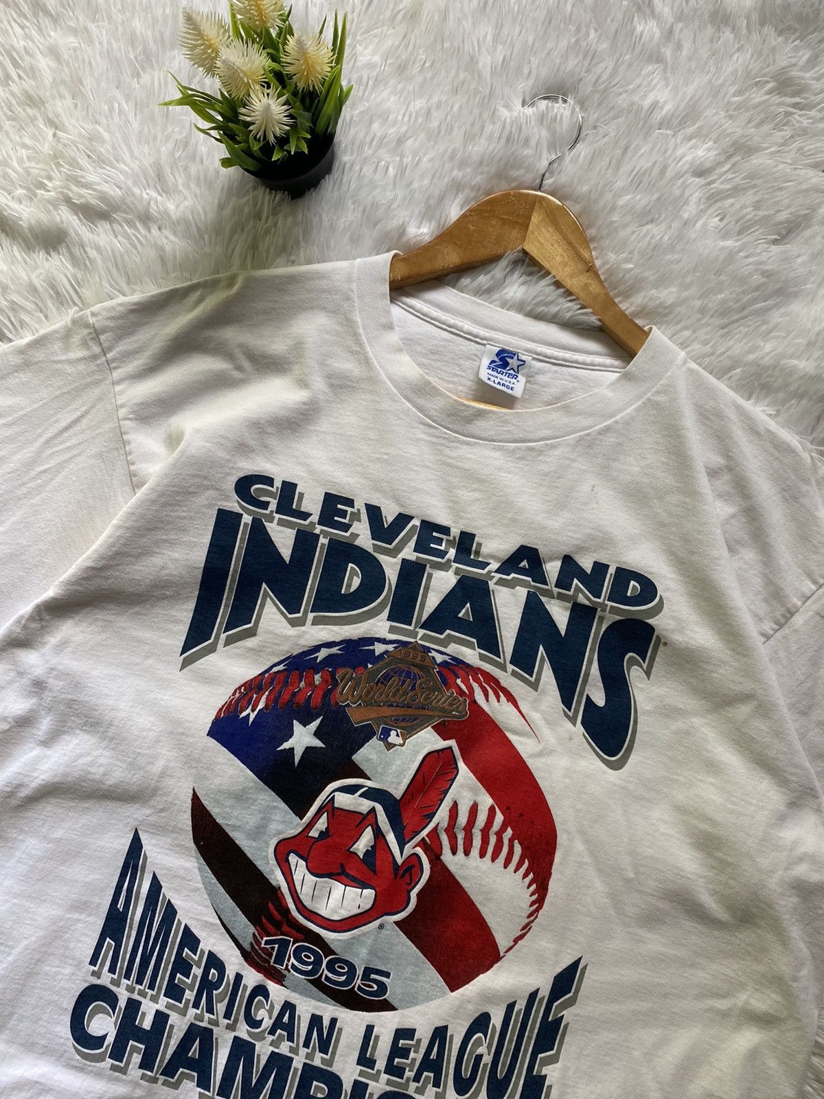 MLB × Vintage Vintage Starter MLB Cleveland Indians Size US XL / EU 56 / 4 - 2 Thumbnail