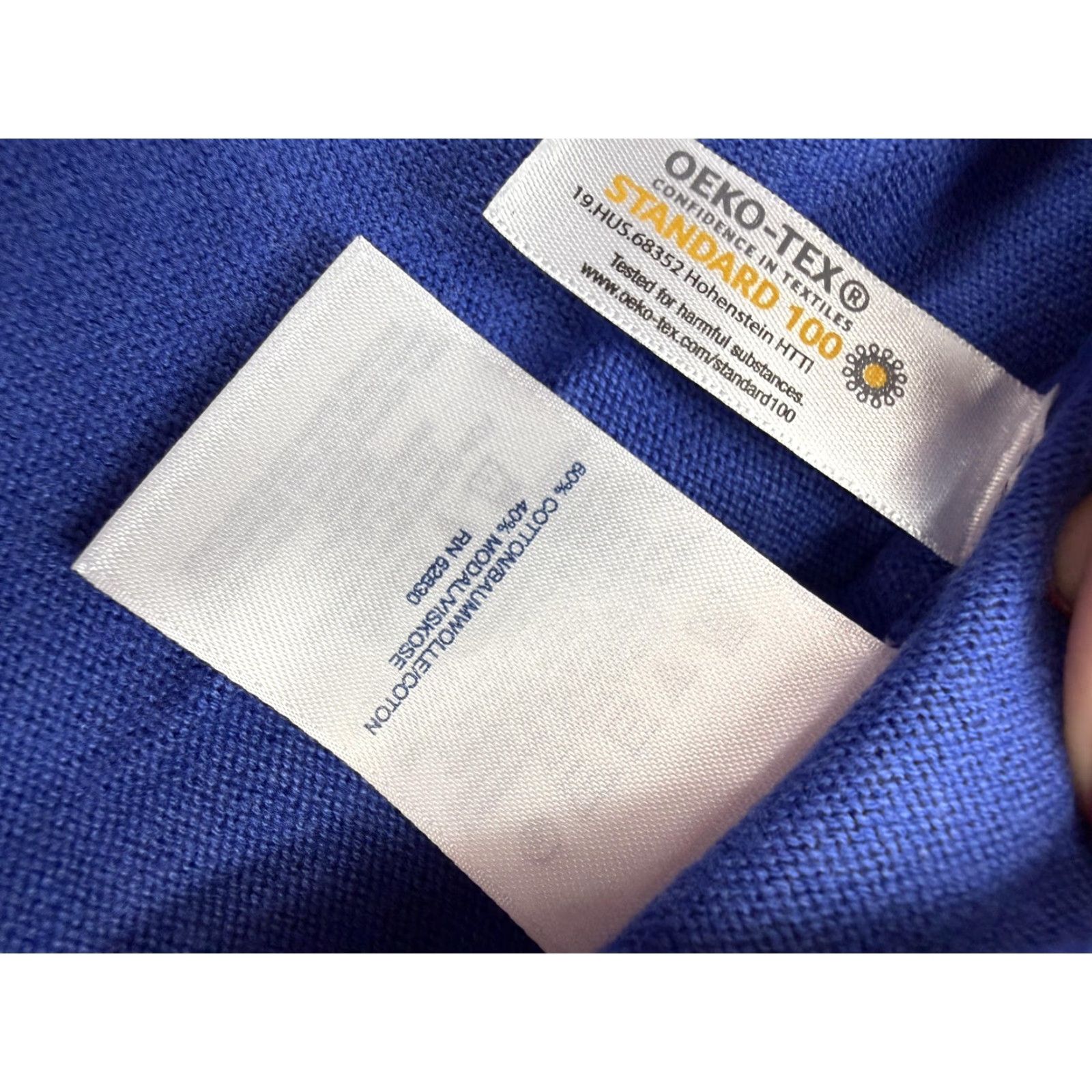 Lands' End Lands' End Cardigan Sweater Womens 3X Blue Open Knit Pockets Cotton Modal Knit V-Neck Long Sleeve Plus Size Casual Size XXL / US 16-18 / IT 52-54 - 5 Thumbnail