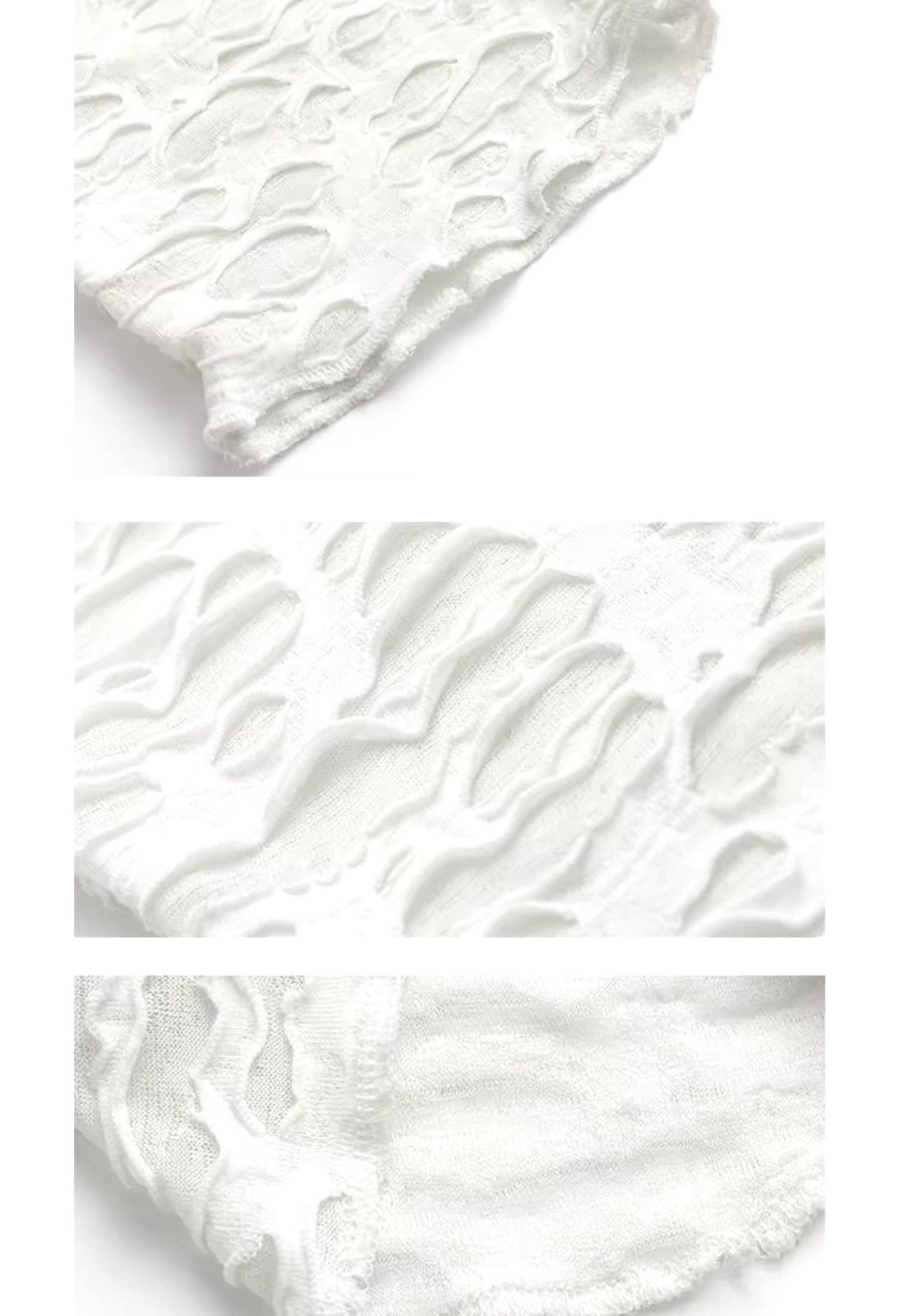Other White Trendy Design Ripped Hat Mask Balaclava Size ONE SIZE - 9 Thumbnail