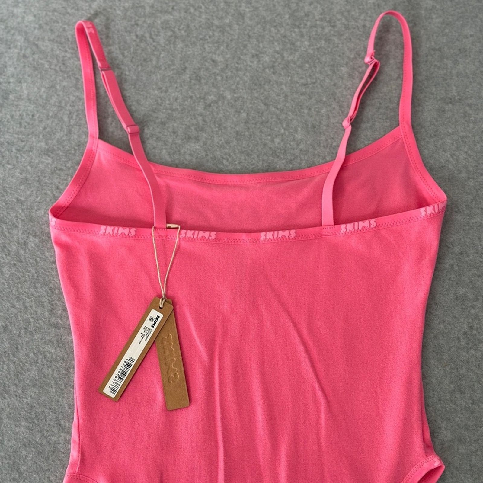 SKIMS SKIMS Cotton Logo Bodysuit - Sugar Pink Size M / US 6-8 / IT 42-44 - 4 Thumbnail
