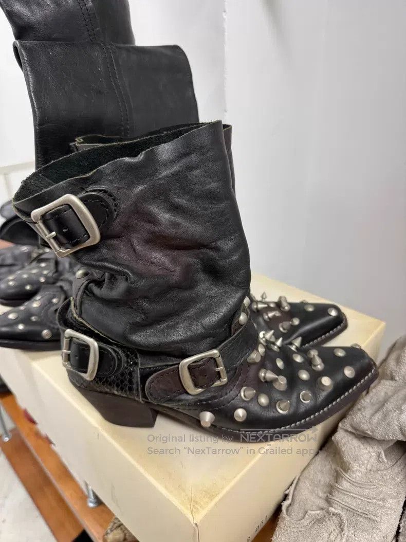 Junya Watanabe Junya Watanabe Distressed Studs Boots Size US 6.5 / IT 36.5 - 3 Thumbnail