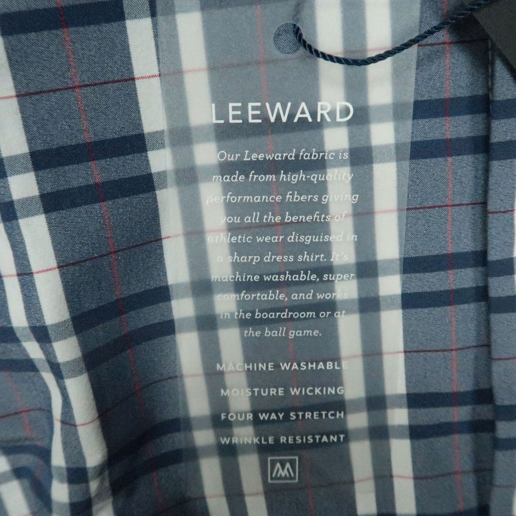Mizzen+Main Mizzen+Main Shirt Mens Medium Blue White Plaid Long Sleeve NWT Leeward Stretch Adjusted for Search Size US M / EU 48-50 / 2 - 4 Thumbnail