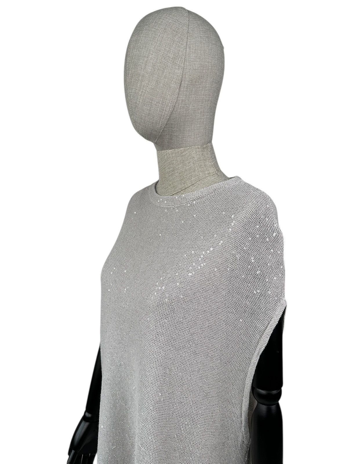 Brunello Cucinelli BRUNELLO CUCINELLI Linen Silk Sequins Sleeveless Sweater Size M / US 6-8 / IT 42-44 - 7 Thumbnail