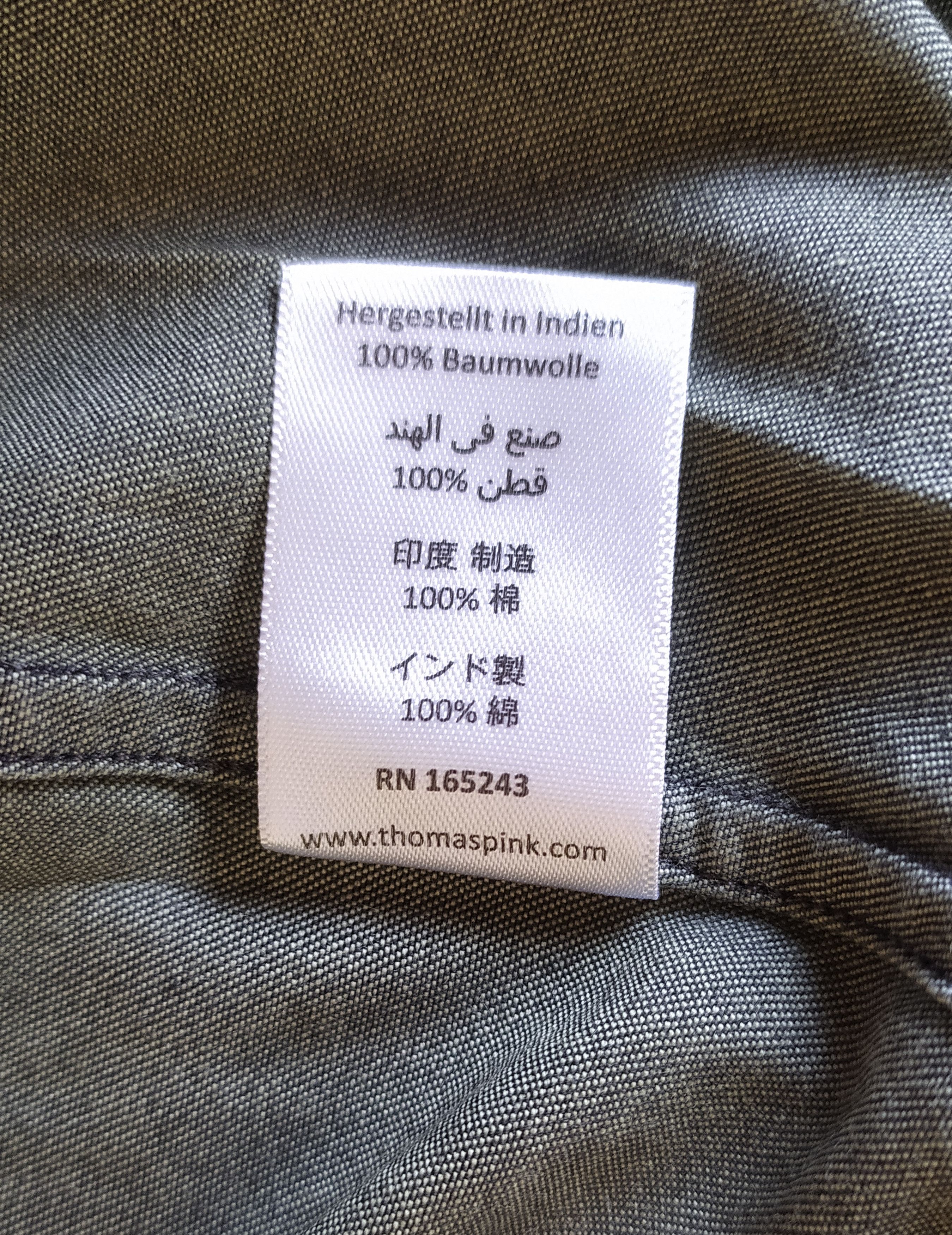 Thomas Pink Thomas Pink Tailored Fit Twill Shirt Free Shipping T/66 Size US M / EU 48-50 / 2 - 6 Thumbnail