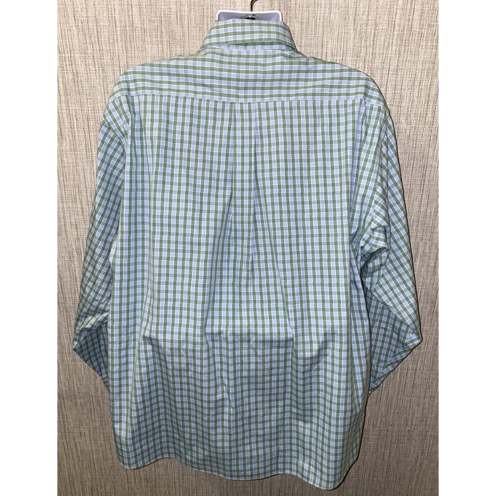 Brooks Brothers Brooks Brothers Shirt XL Mens Blue/Green Checkered Long Sleeve Button-Up Regular Cotton Non Iron Size US XL / EU 56 / 4 - 5 Thumbnail