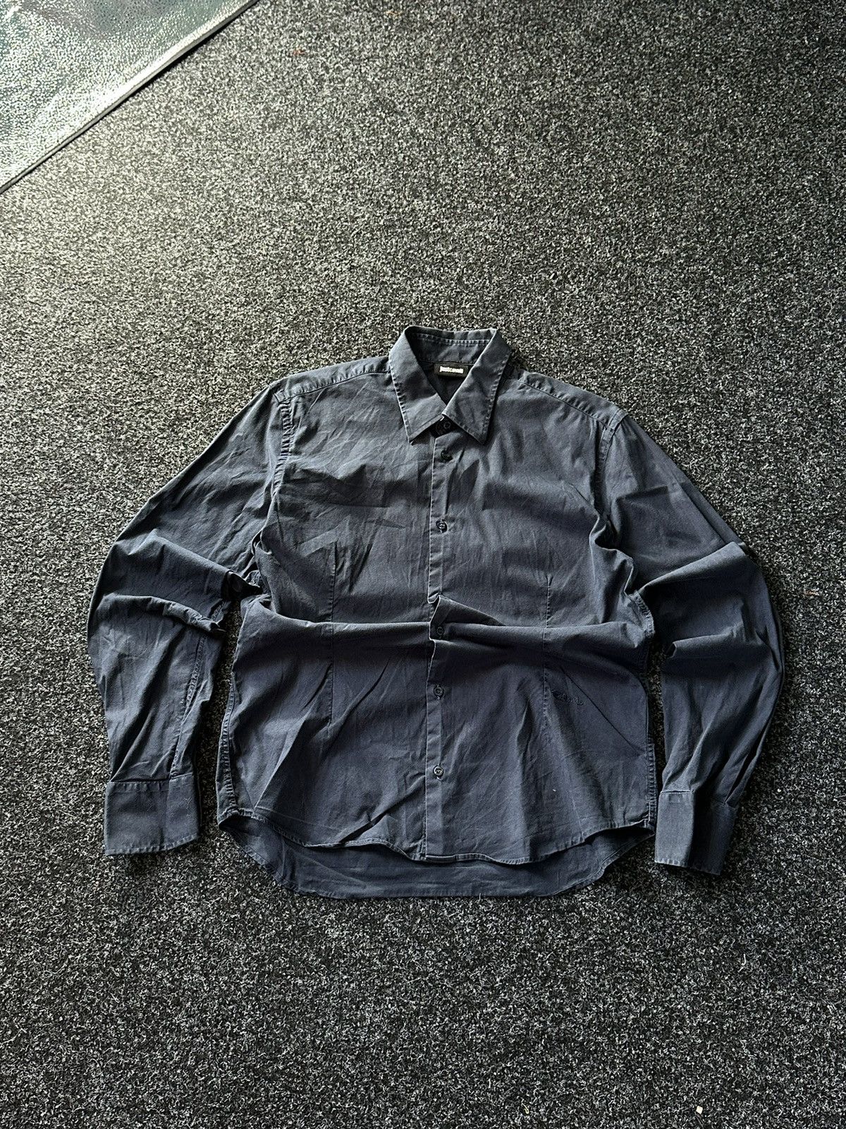 Just Cavalli × Vintage RARE🚨 Just Cavalli Black embroidered logo Shirt old money Size US M / EU 48-50 / 2 - 1 Thumbnail