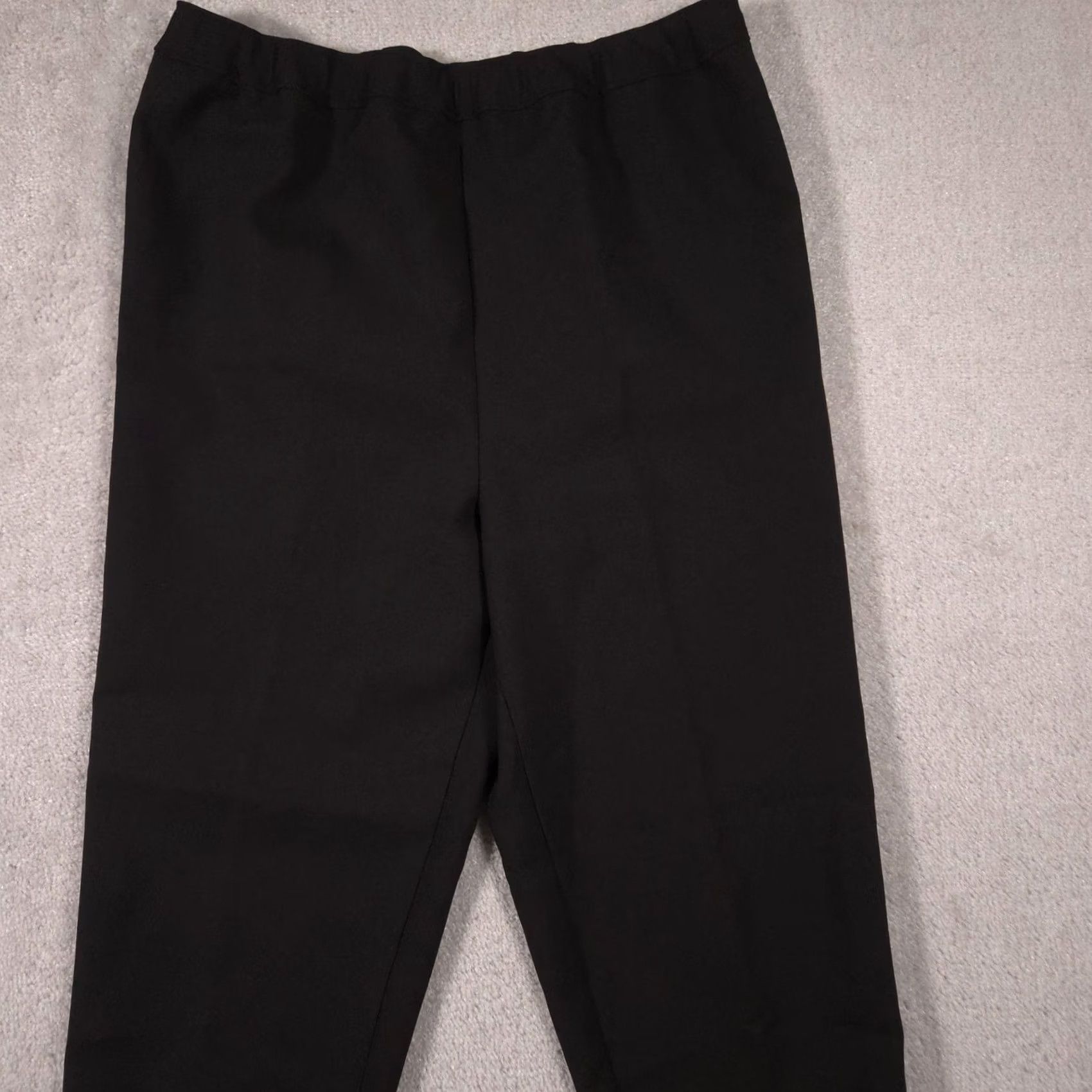 Levi's Levis Bend Over Dress Pants 20 Black Crepe Pull On Relaxed Work Career Womens Size 42" / US 20 - 3 Thumbnail