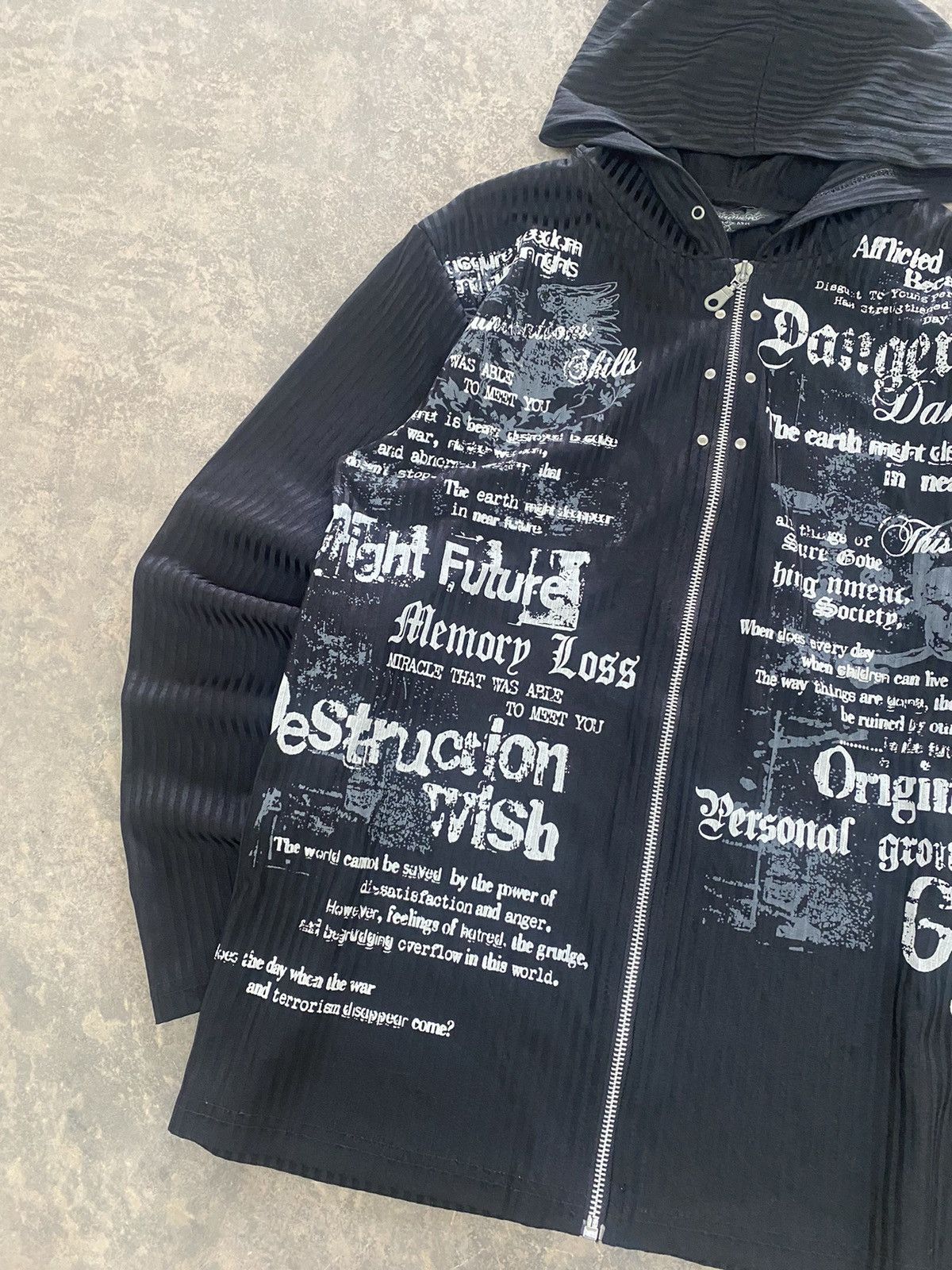 Hysteric Glamour Beaumere Poem Wording Punk Grunge Zipper Hoodie Size US S / EU 44-46 / 1 - 15 Thumbnail